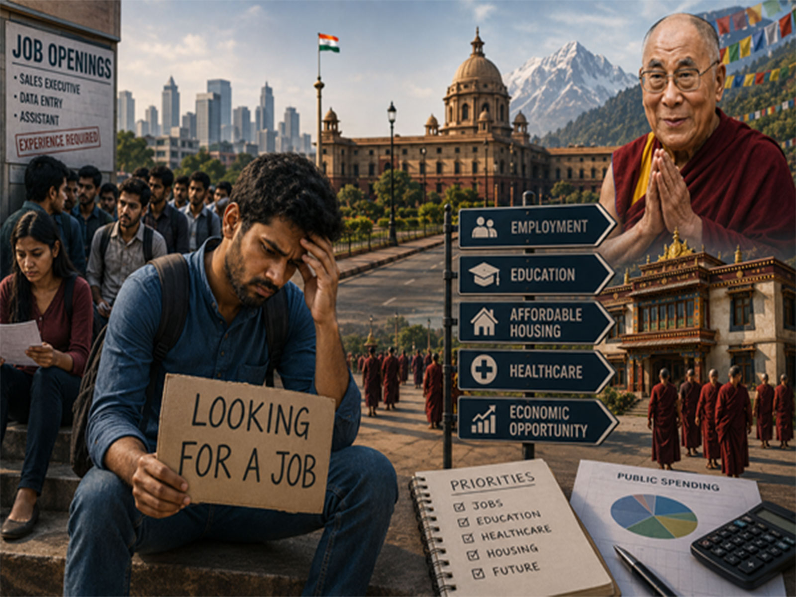 India's Youth Continue to Face Employment Challenges as Questions Arise Over Public Spending Priorities