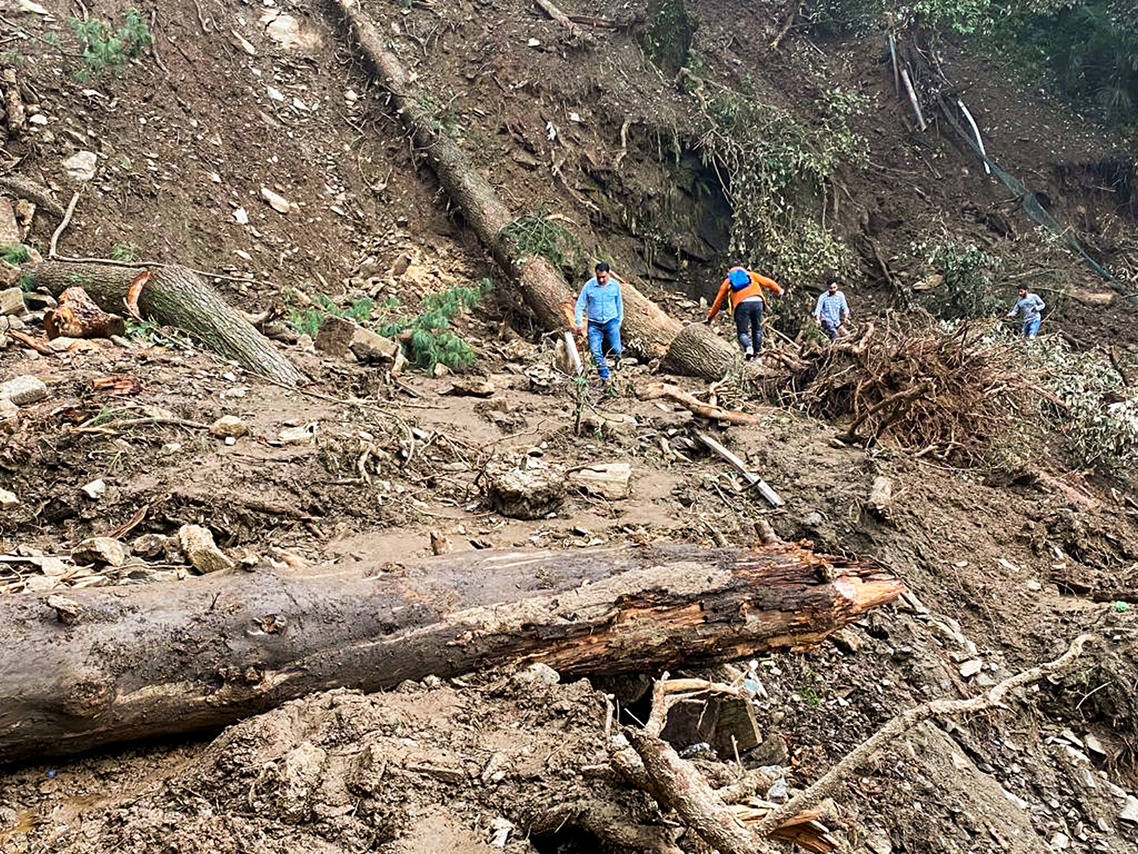 An earlier visual of damage caused due to floods in Himachal Pradesh (Photo/ANI)