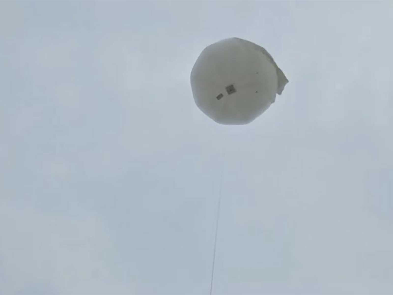 Visuals of aerostat with camera deployment (Photo/ANI)