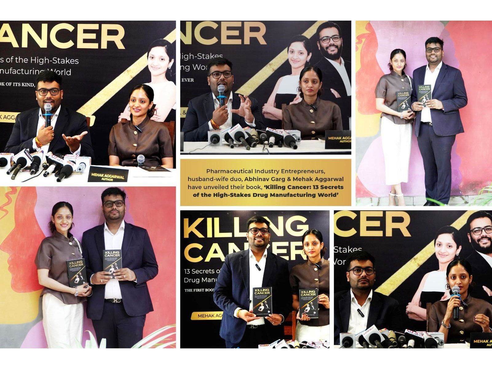 Pharma Entrepreneurs’ - Abhinav Garg & Mehak Aggarwal Unveil Their Book ‘Killing Cancer:13 Secrets of the High-Stakes Drug Manufacturing World’ Pharma Entrepreneurs’ - Abhinav Garg & Mehak Aggarwal Unveil Their Book ‘Killing Cancer:13 Secrets of the High-Stakes Drug Manufacturing World’