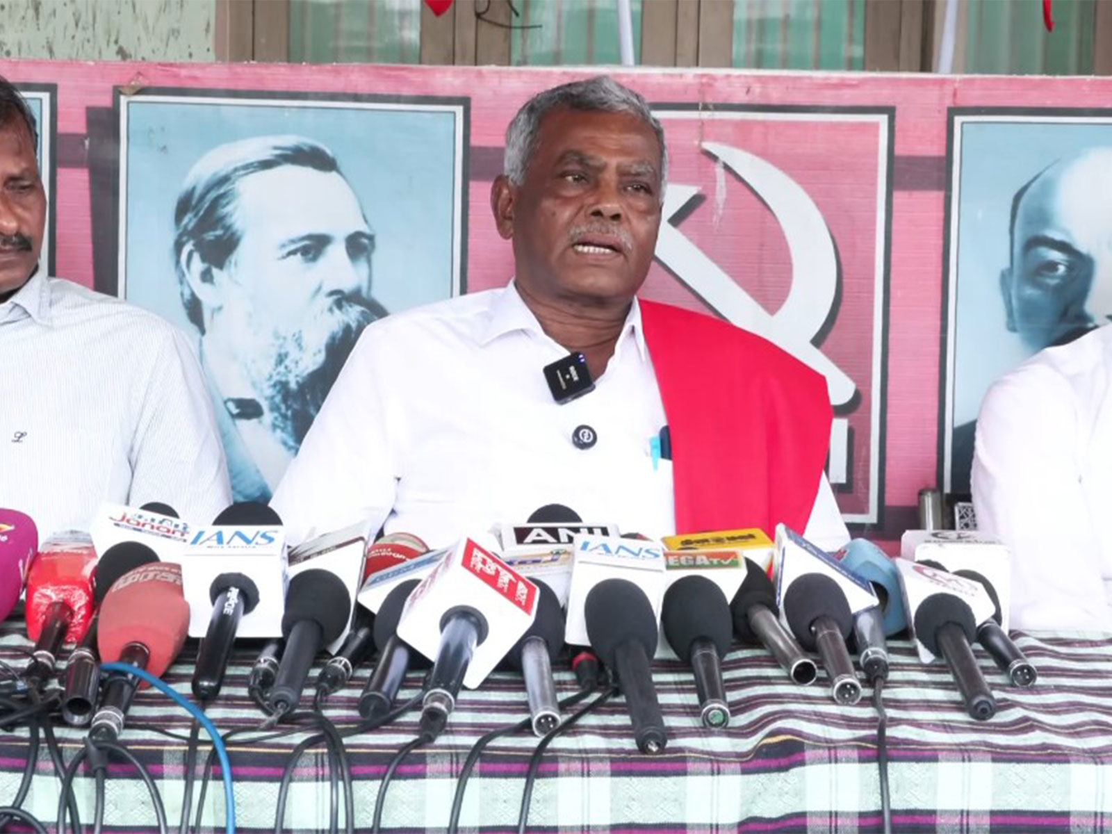 CPI(M) State Secretary P Shanmugam (Photo/ANI)
