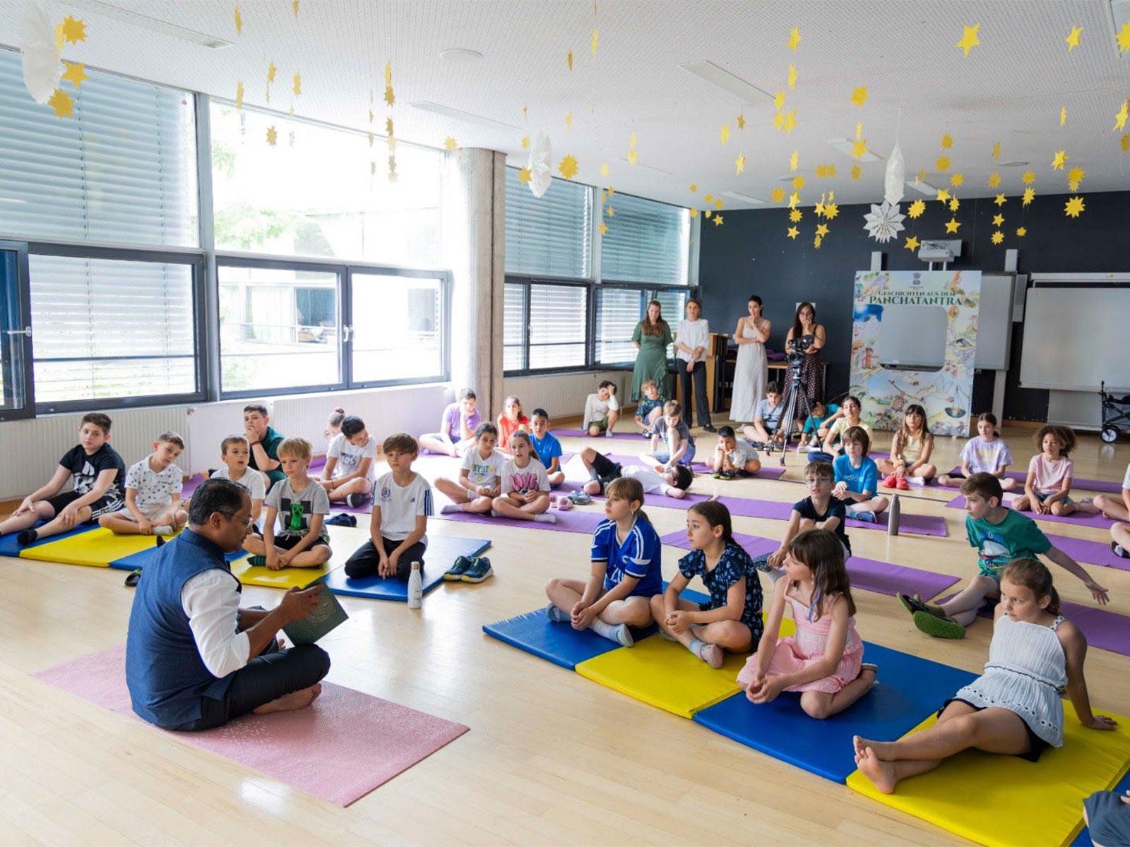 Indian Ambassador to Austria Shambhu Kumaran reads Panchatantra stories to school children in Vienna (Photo/Youtube/Indian Embassy Vienna) Indian Ambassador to Austria Shambhu Kumaran reads Panchatantra stories to school children in Vienna (Photo/Youtube/Indian Embassy Vienna)