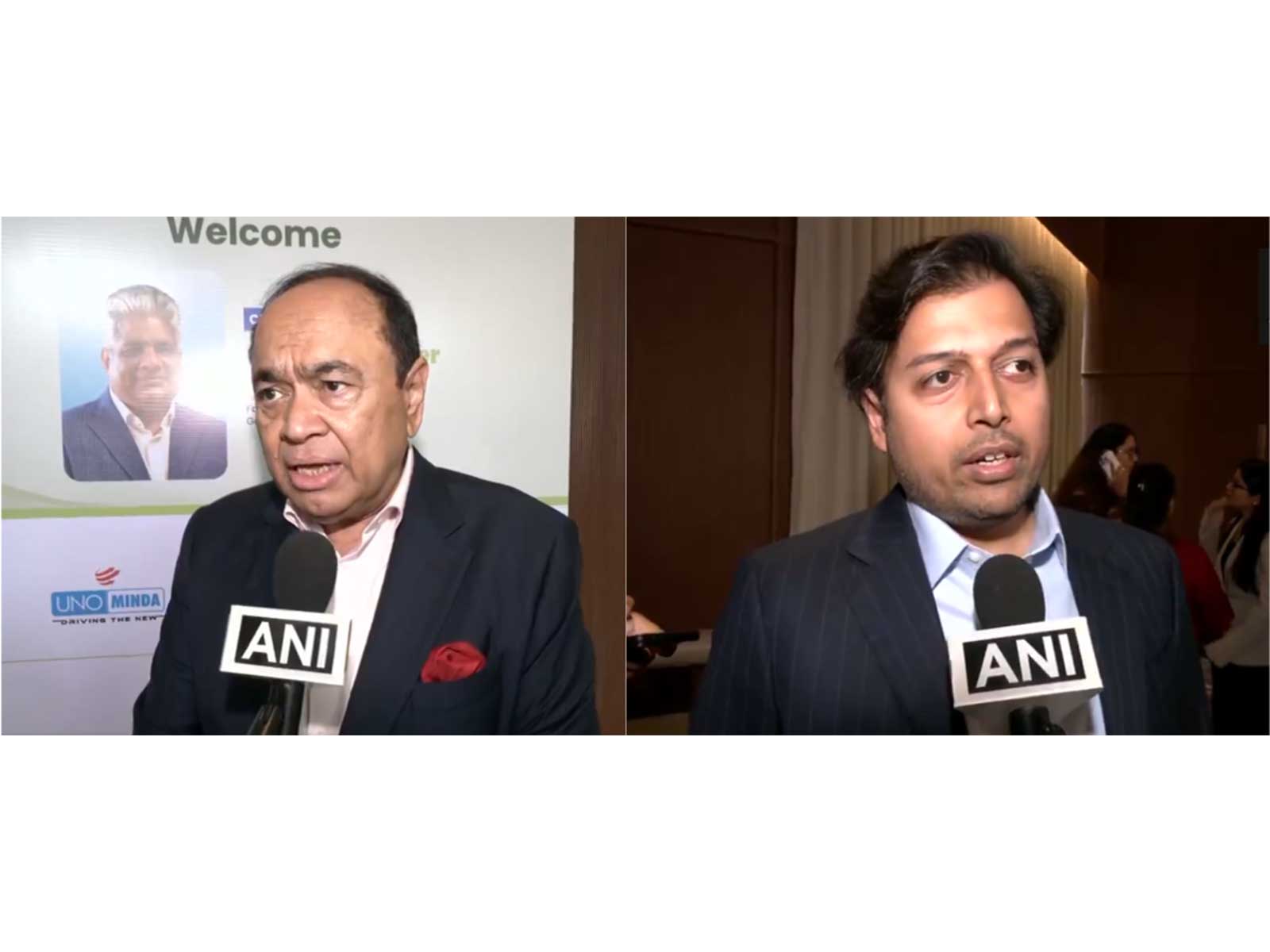 Nirmal K. Minda, ASSOCHAM President and Chairman, Uno Minda Group; Nishant Arya, Chairman ASSOCHAM's National Council on Green Mobility and Vice Chairman, JBM Group (Photo/ANI) Nirmal K. Minda, ASSOCHAM President and Chairman, Uno Minda Group; Nishant Arya, Chairman ASSOCHAM's National Council on Green Mobility and Vice Chairman, JBM Group (Photo/ANI)