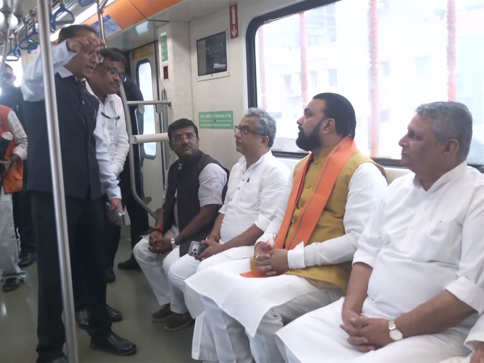 Bihar CM Samrat Choudhary travels in Patna Metro (Photo/ANI) Bihar CM Samrat Choudhary travels in Patna Metro (Photo/ANI)