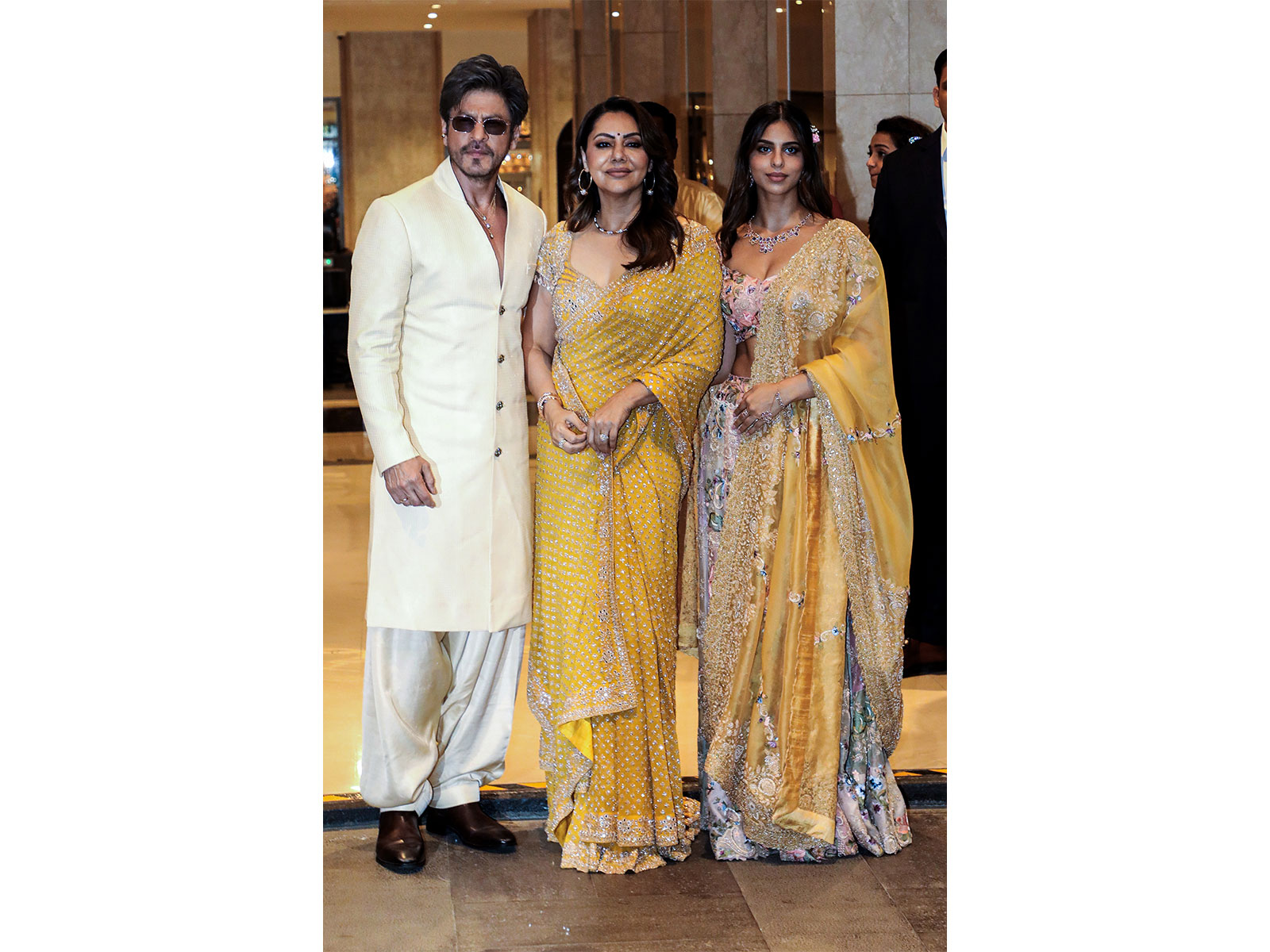 SRK with Gauri Khan and Suhana Khan (File photo/ANI)