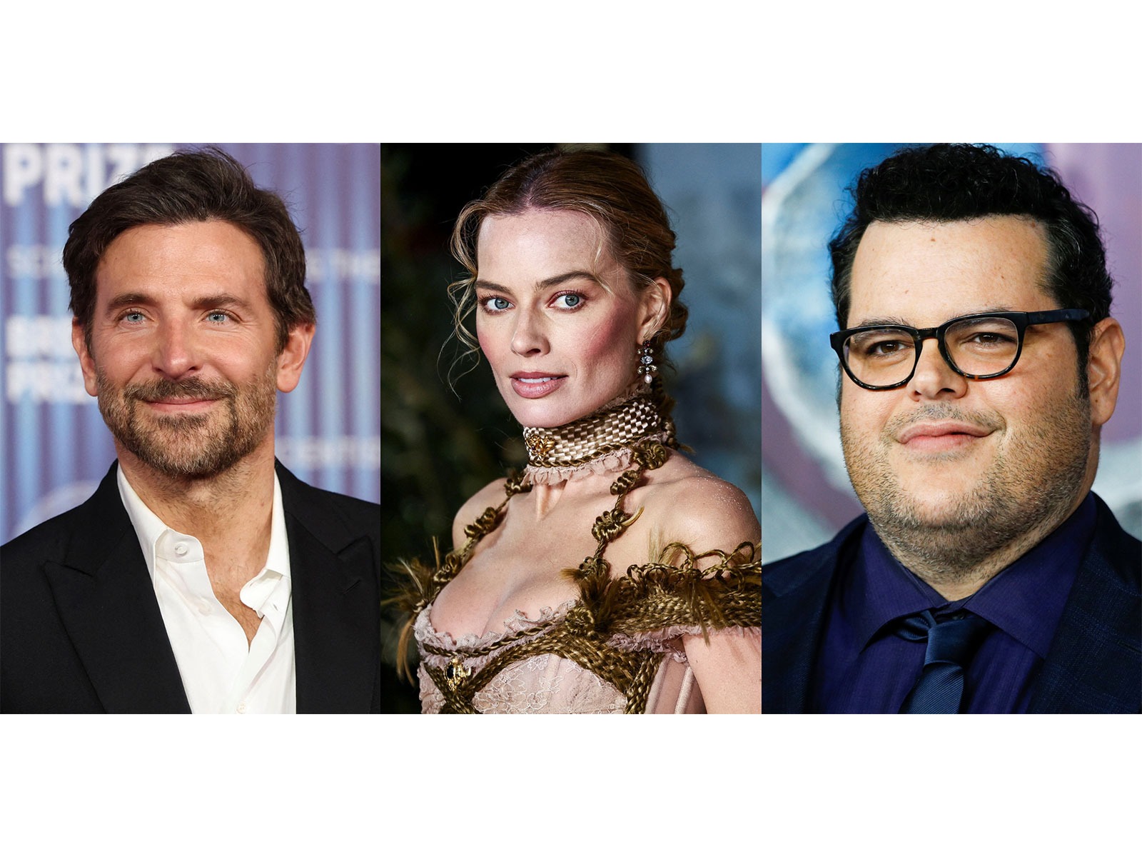 Josh Gad, Bradley Cooper, Margot Robbie (File photo/Reuters) Josh Gad, Bradley Cooper, Margot Robbie (File photo/Reuters)