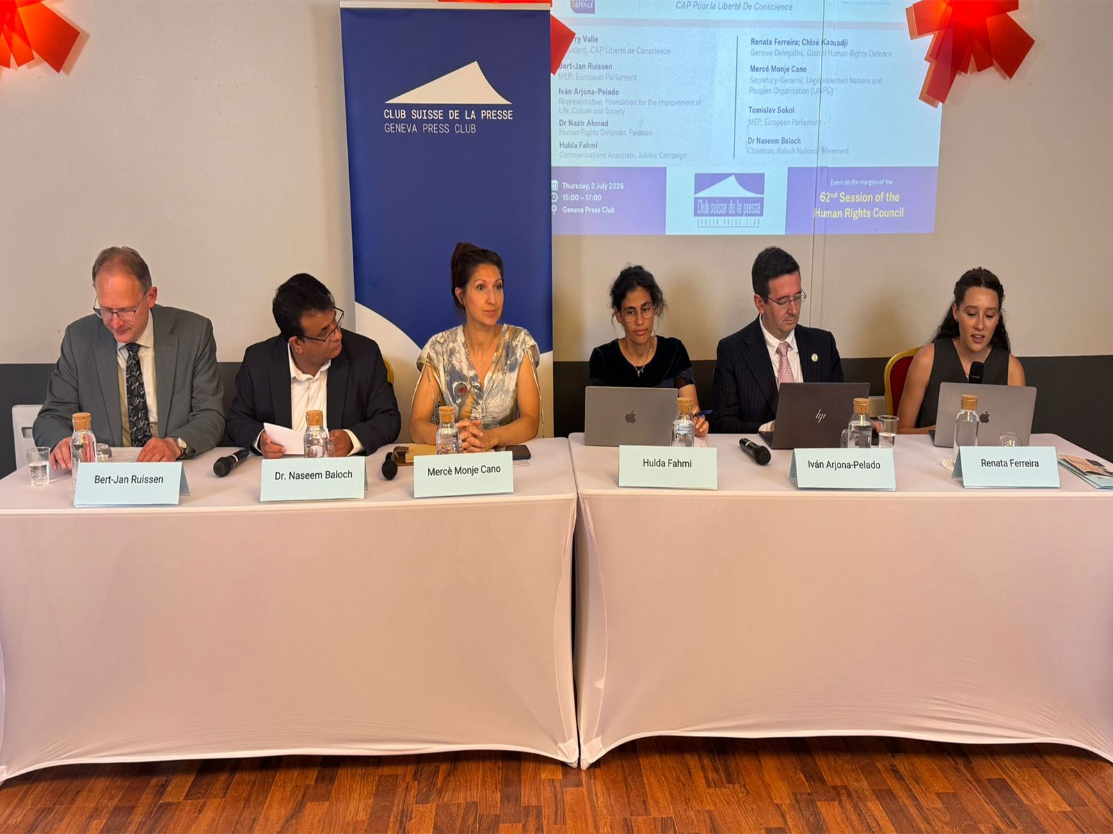 Event held on the sidelines of the 62nd session of the United Nations Human Rights Council (UNHRC) (Photo/ANI) Event held on the sidelines of the 62nd session of the United Nations Human Rights Council (UNHRC) (Photo/ANI)