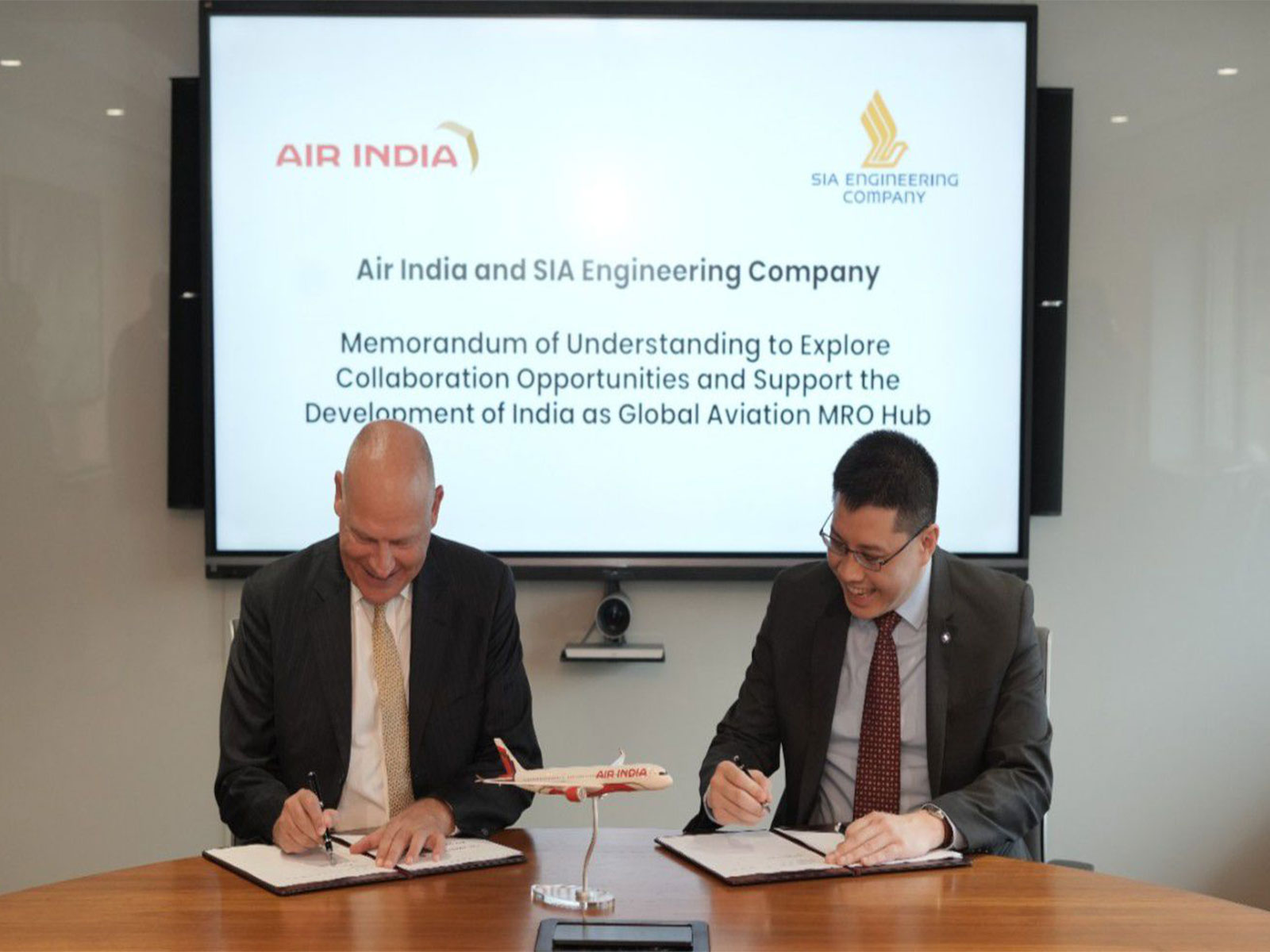 Air India, SIA Engineering sign MoU to explore MRO collaboration, potential joint venture in India (Photo- Air India)