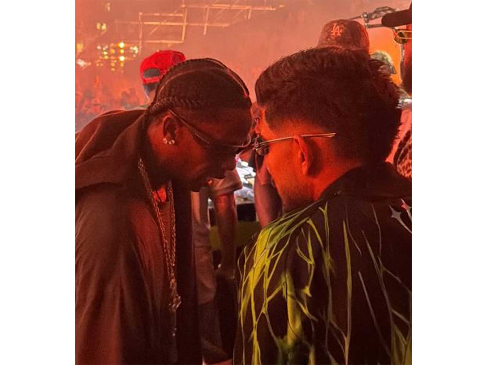 Shubman Gill with rapper Travis Scott (Image source: Gill's Instagram)