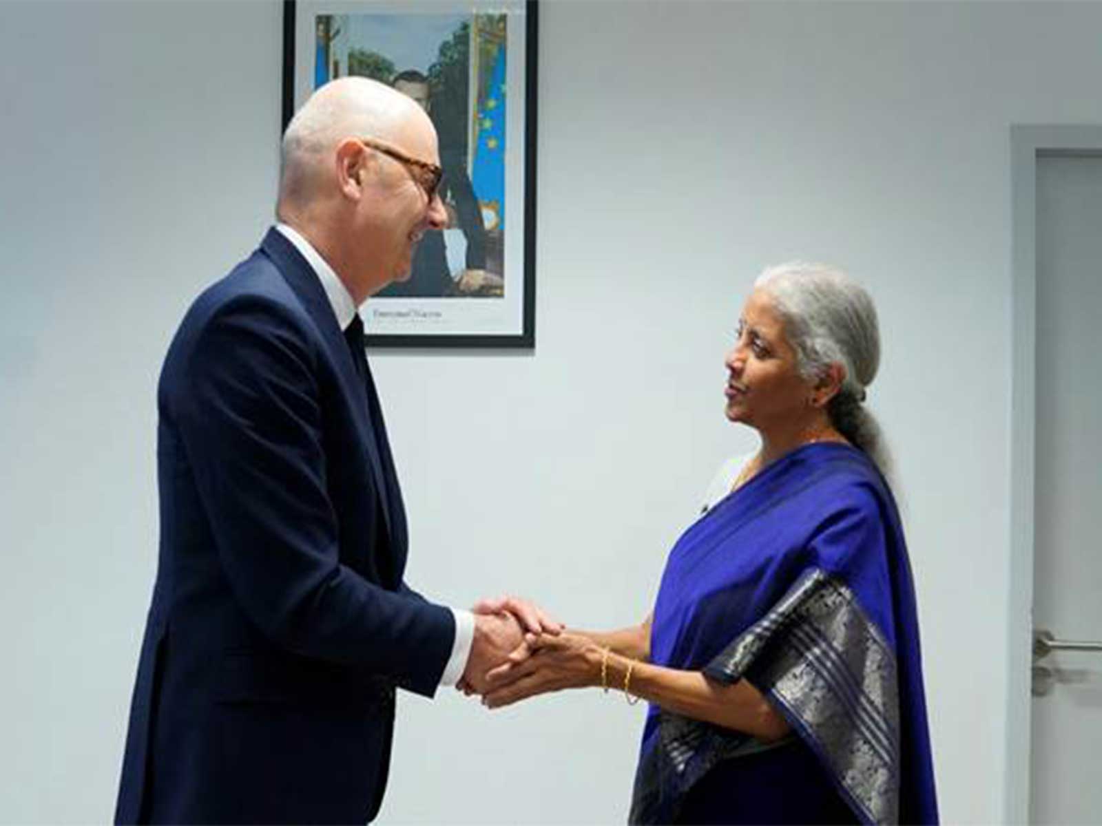 Nirmala Sitharaman and Roland Lescure (Photo/@PIB) Nirmala Sitharaman and Roland Lescure (Photo/@PIB)