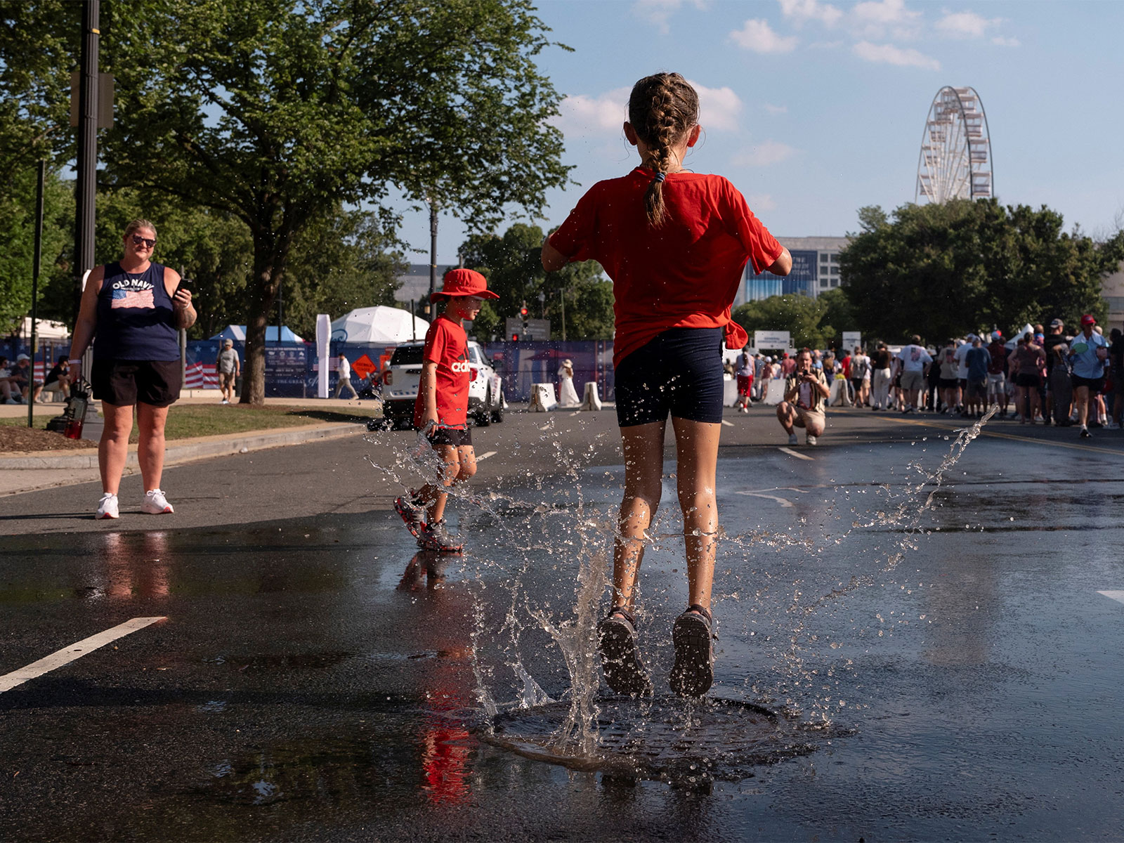 Great American State Fair on the National Mall was closed for the afternoon (Photo/Reuters) Great American State Fair on the National Mall was closed for the afternoon (Photo/Reuters)