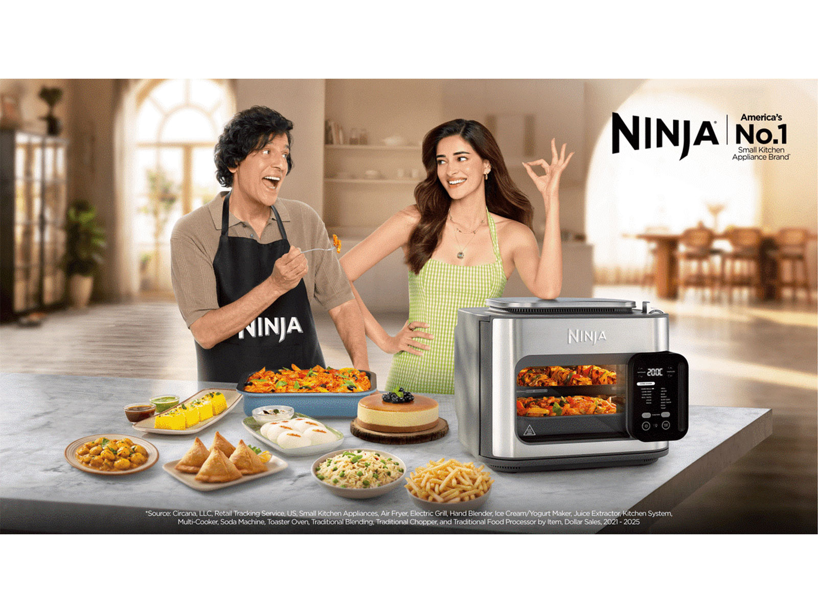 The campaign uses a playful father-daughter dynamic to introduce the Ninja Blast and Ninja Combi to Indian homes