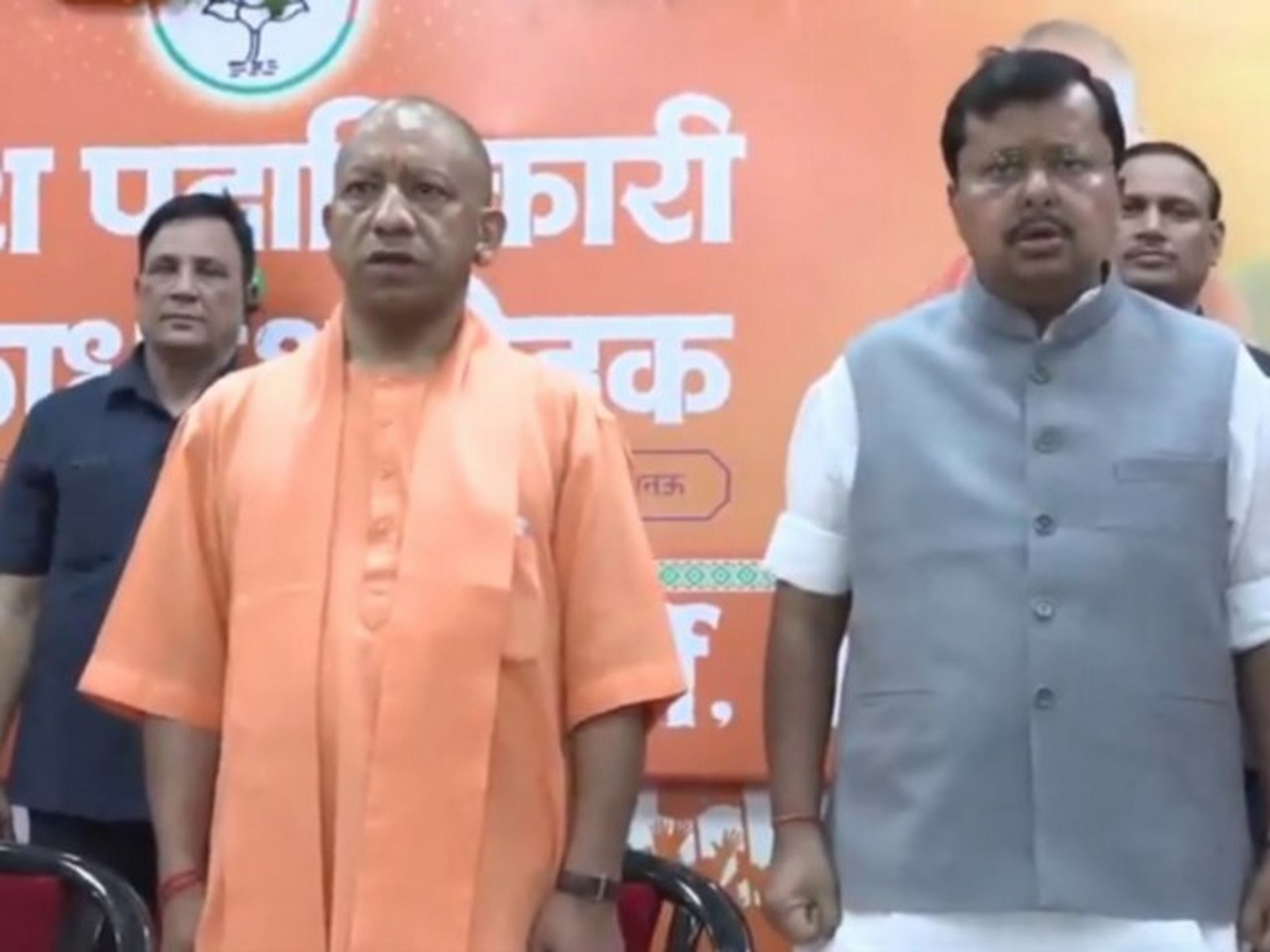 BJP National President Nitin Nabin and CM Yogi Adityanath (Photo/ANI)