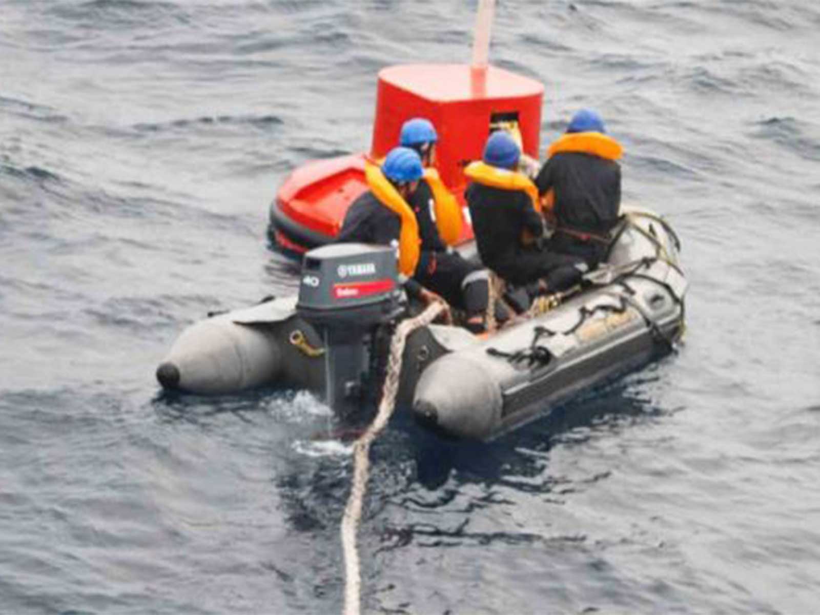 Indian Coast Guard recovers dislocated scientific data buoy (Photo X/@IndiaCoastGuard)