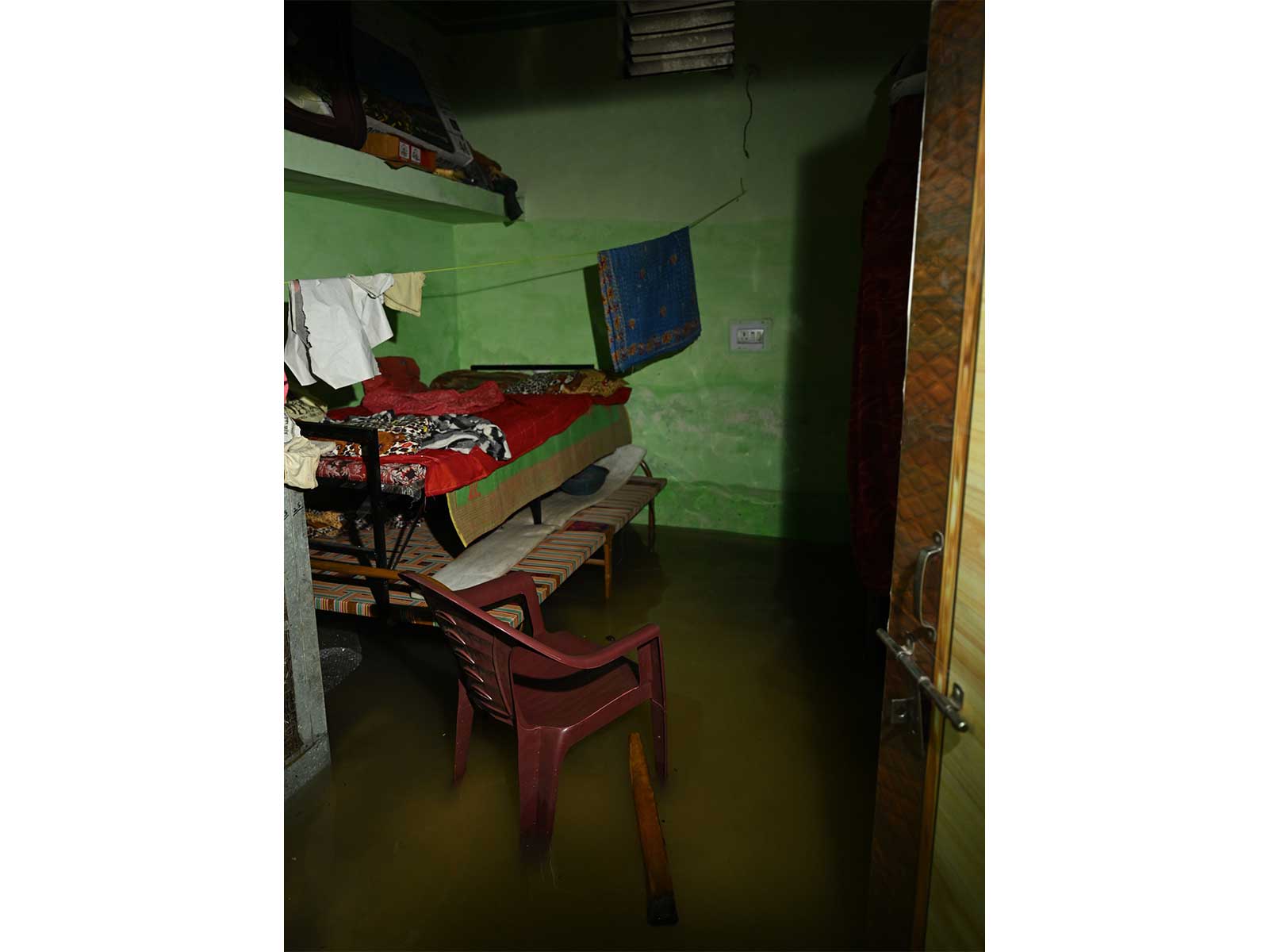 An inside view of a house waterlogged following heavy rainfall (Photo/ANI) An inside view of a house waterlogged following heavy rainfall (Photo/ANI)