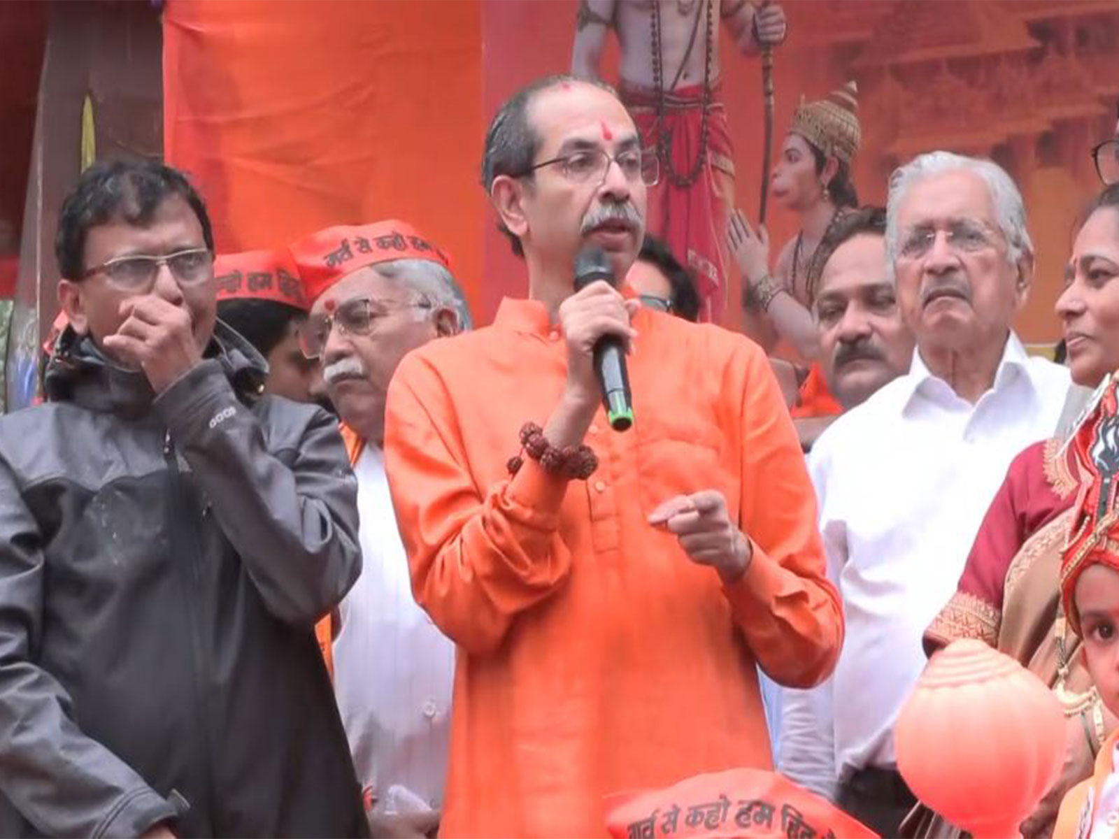 Shiv Sena (UBT) chief Uddhav Thackeray at the Ram Raksha protest (Photo/ANI)