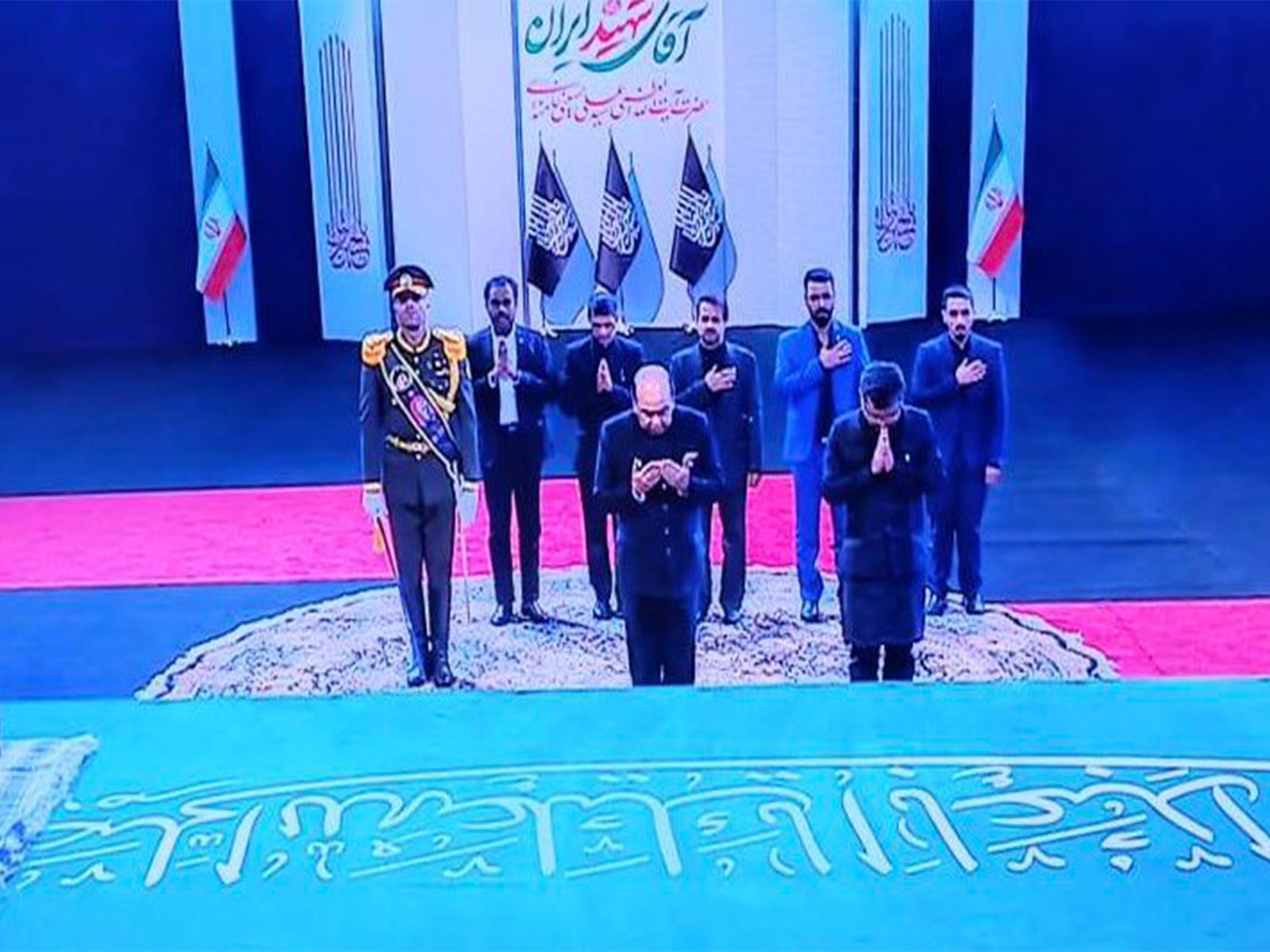 Minister of state for external affairs Pabitra Margherita and Bihar Governor Lieutenant General (Retired) Syed Ata Hasnain represented India at Ayatollah Khamenei's funeral (Photo: x/@Iran_in_India)