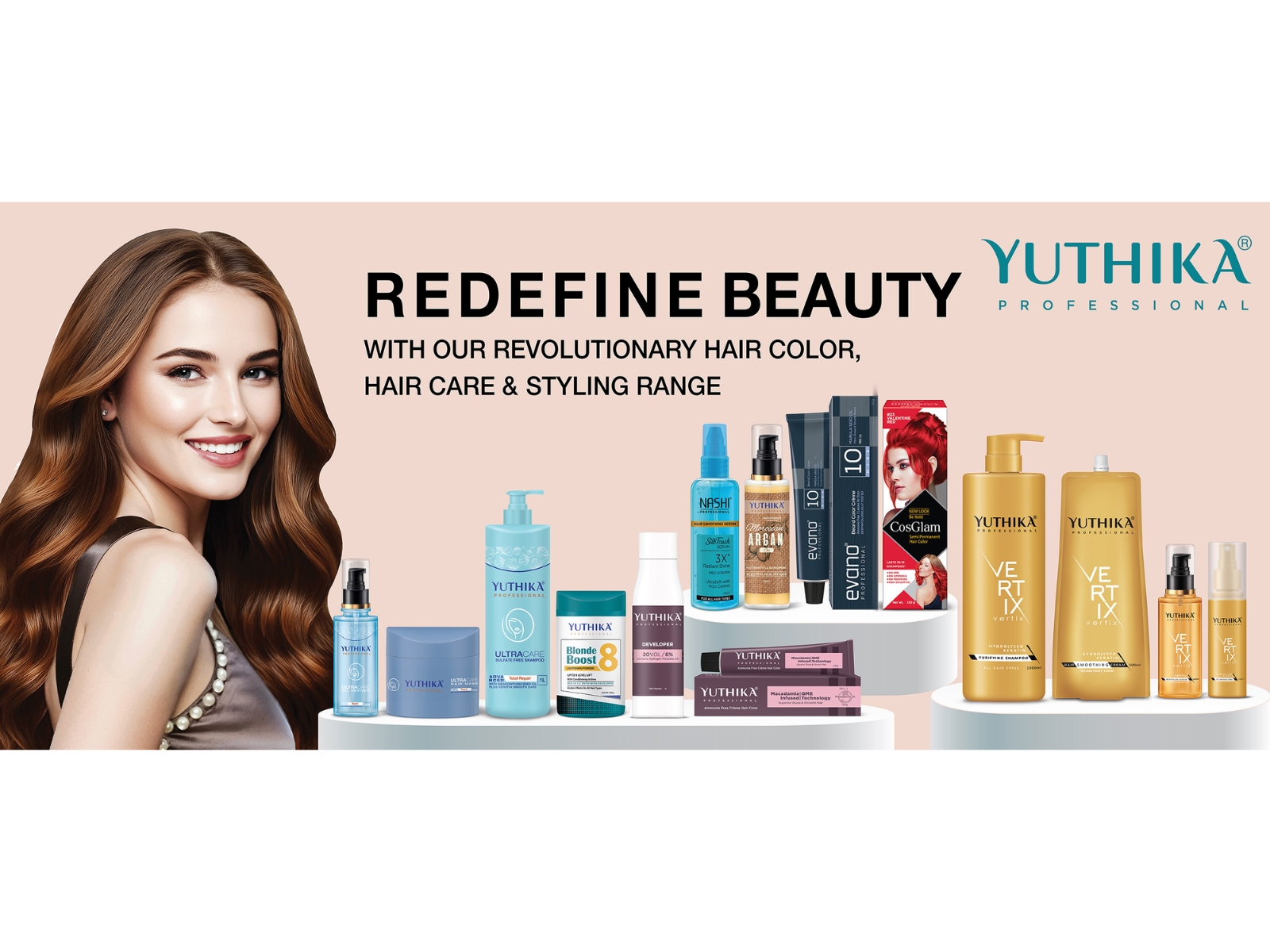 Yuthika Professional offers a range of professional hair color, hair care, and styling products developed for salon professionals