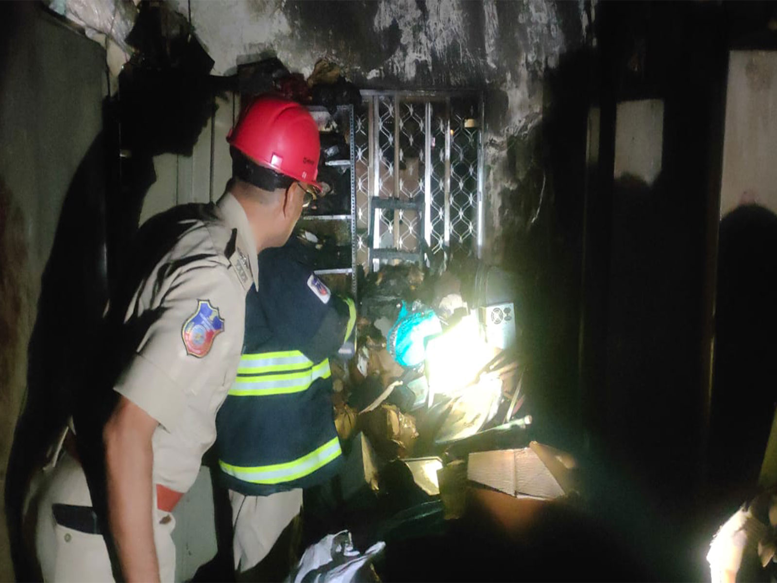Fire broke out at Nampally criminal court (Photo/ANI)