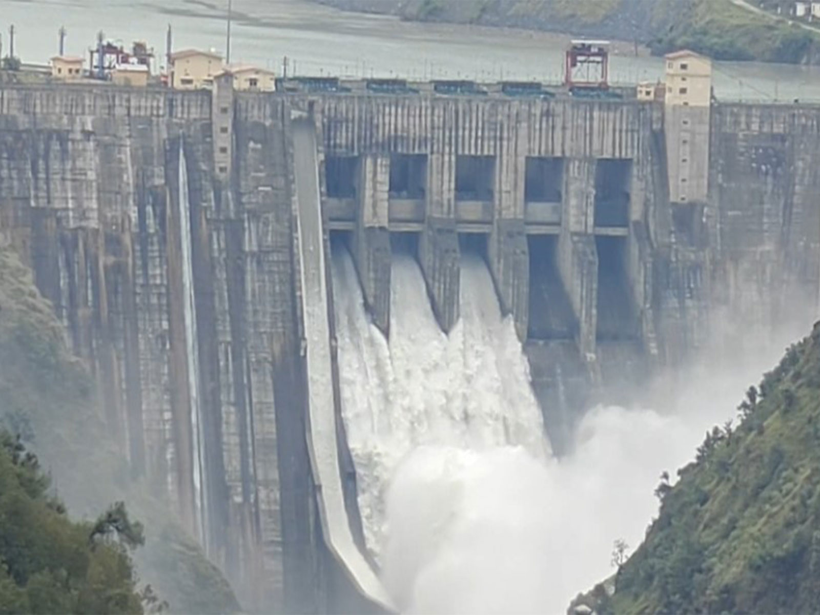Authorities opened three gates of the Baglihar Dam  (Photo: ANI)