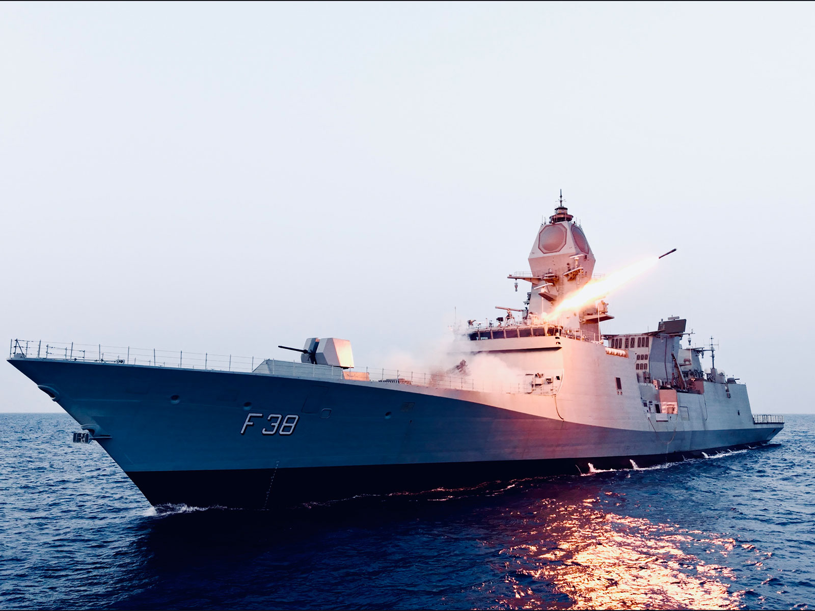Project 17A indigenous stealth frigate, Mahendragiri (F38) (Photo/ANI) Project 17A indigenous stealth frigate, Mahendragiri (F38) (Photo/ANI)