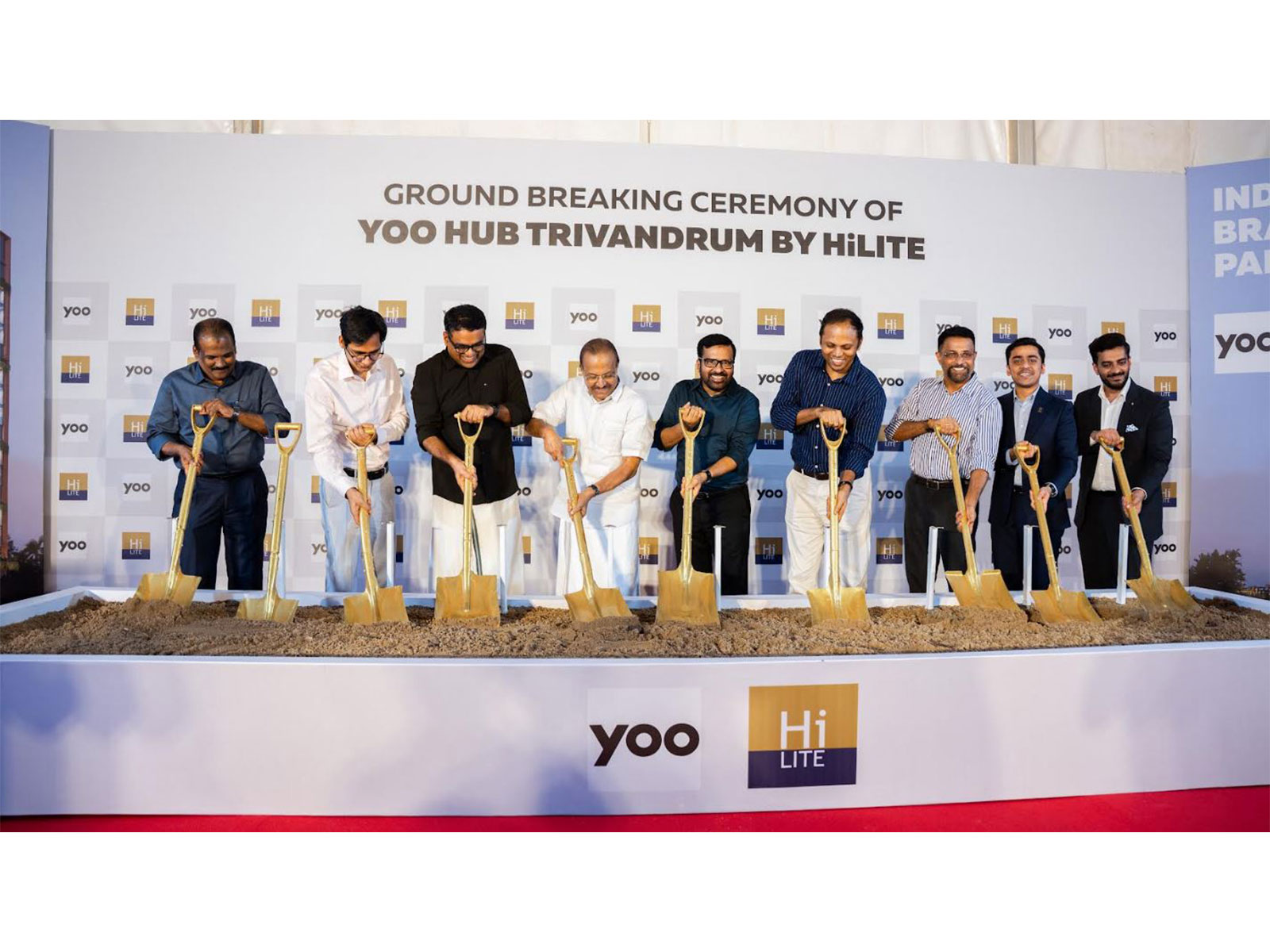 Groundbreaking ceremony of HiLITE Group's ‘YOO Hub Trivandrum’ in Technopark Phase III
