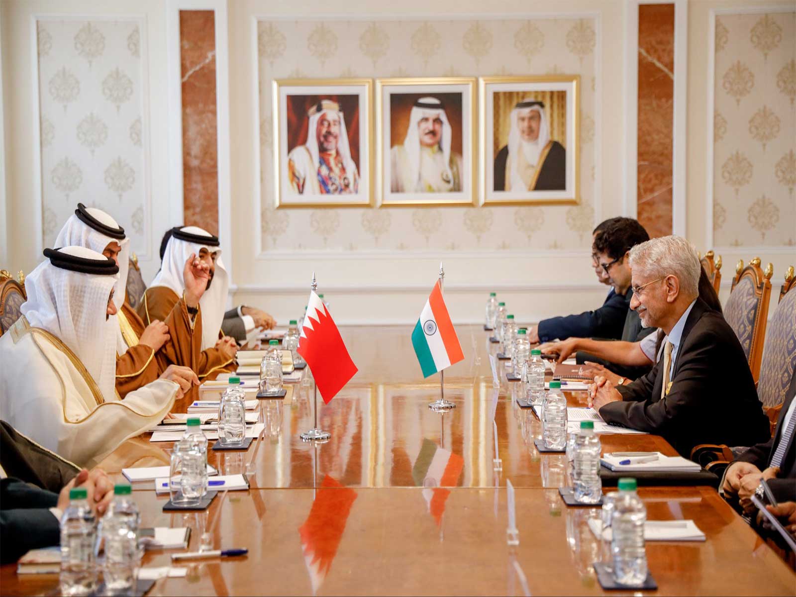 EAM Jaishankar with Bahraini counterpart Abdullatif bin Rashid Al Zayani (Photo/X@DrSJaishankar) EAM Jaishankar with Bahraini counterpart Abdullatif bin Rashid Al Zayani (Photo/X@DrSJaishankar)