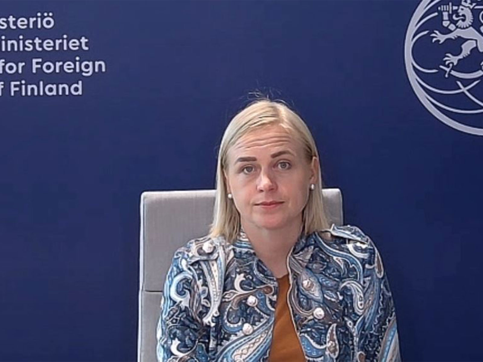 Finland’s Foreign Affairs Minister Elina Valtonen (Photo/ANI)