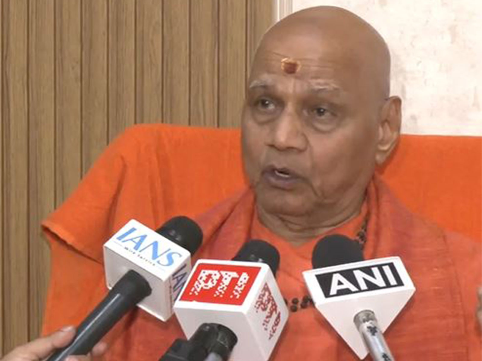 Shri Ram Janmabhoomi Teerth Kshetra Trust Treasurer, Swami Govind Dev Giri Ji Maharaj (Photo/ANI)