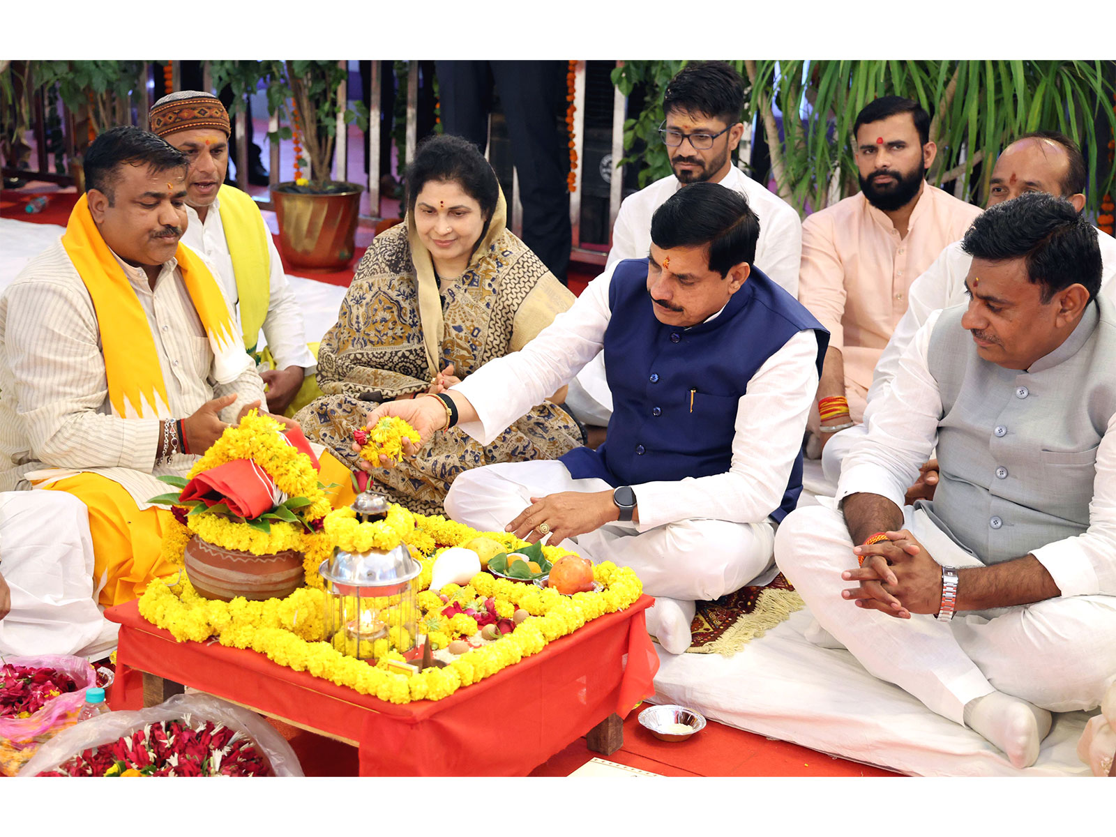 MP CM Mohan Yadav is laying the foundation stone of Satgarhi Smart Industrial Park (Photo/DPR)