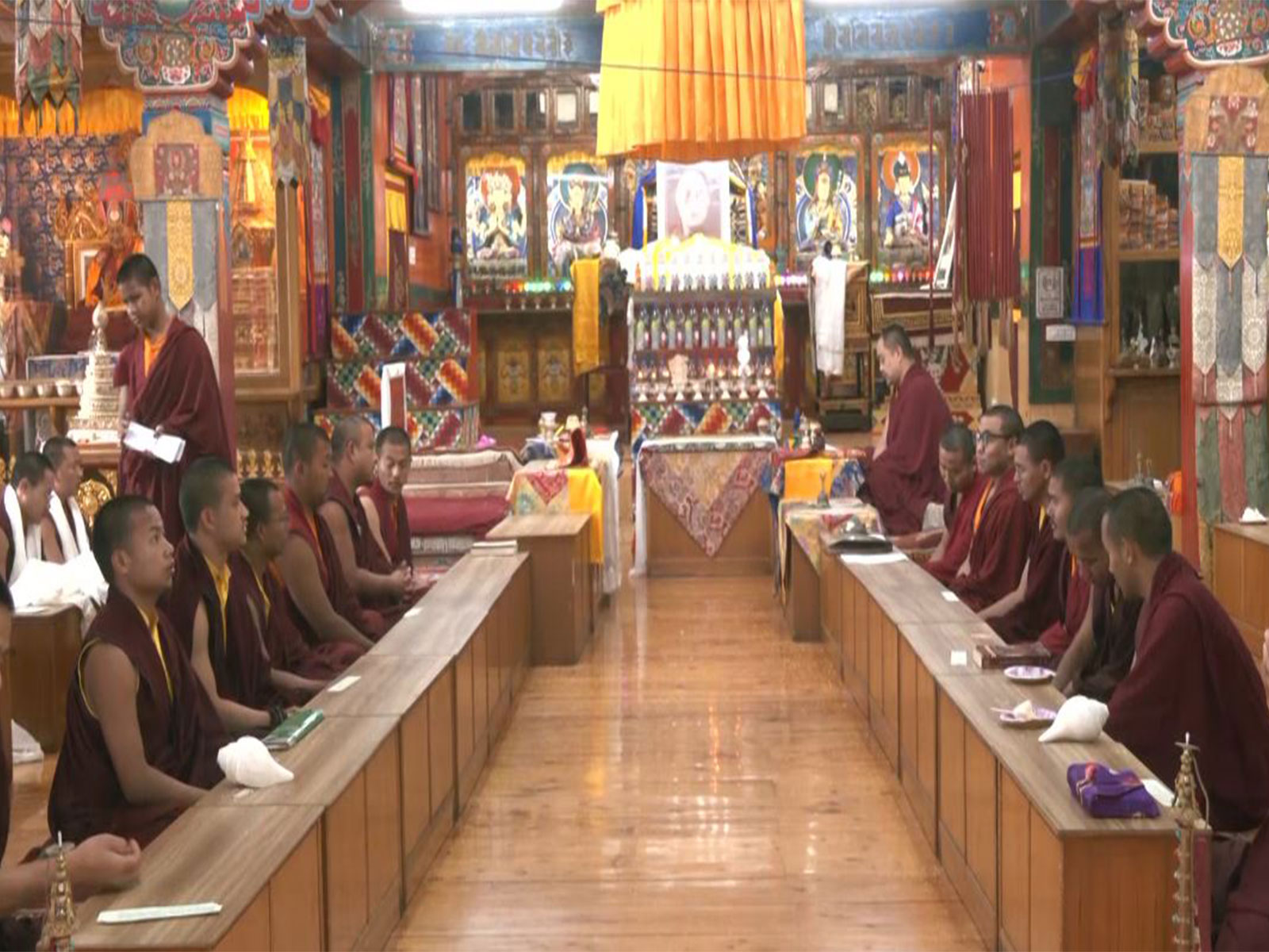 Prayers at Dorje Drak Monastery for Dalai Lama's birthday (Photo/ANI) Prayers at Dorje Drak Monastery for Dalai Lama's birthday (Photo/ANI)