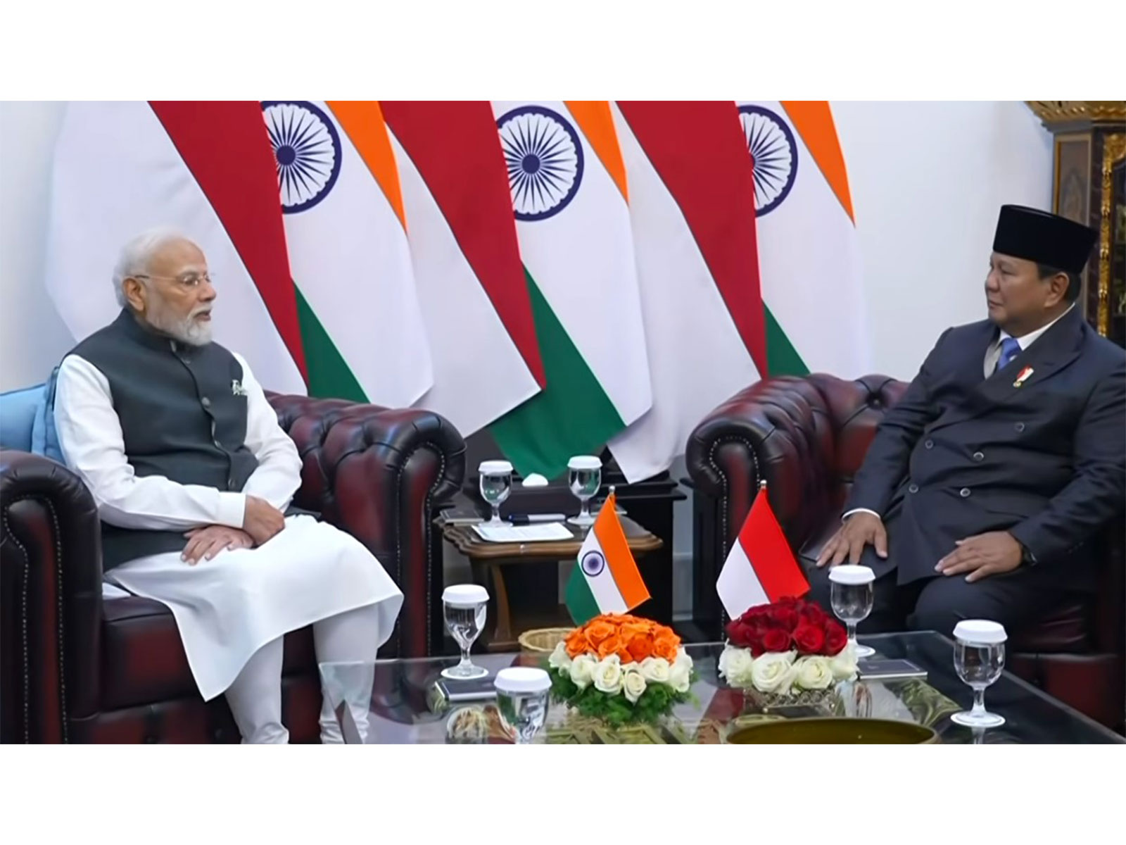 PM Modi holds bilateral meeting with Indonesian President Subianto (Photo/Youtube/@NarendraModi)