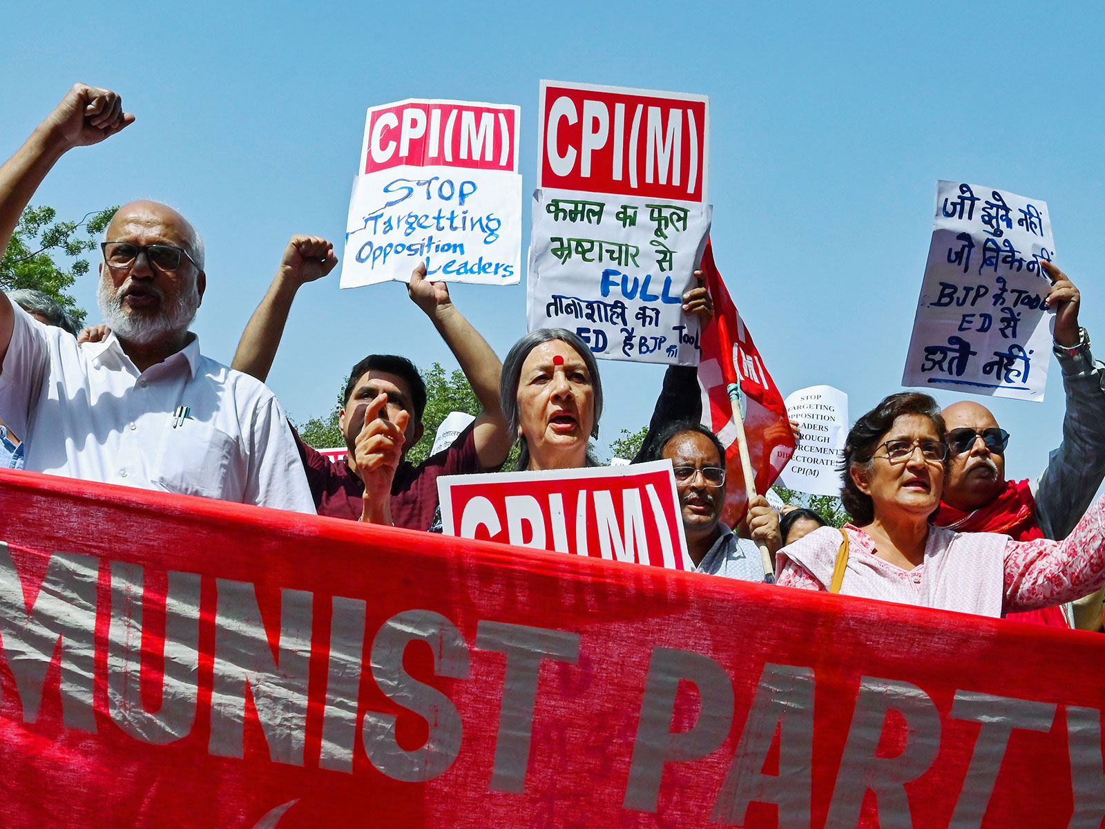 Communist Party of India (Marxist) leaders MA Baby and Brinda Karat (File Photo/ANI)(Photo/ANI)