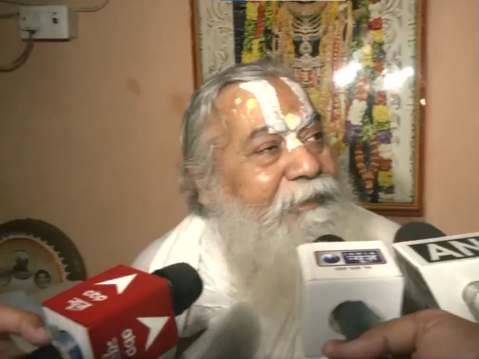 Mahant Kamal Nayan Das, successor to Mahant Nritya Gopal Das, President of the Shri Ram Janmabhoomi Teerth Kshetra Trust (Photo/ANI)
