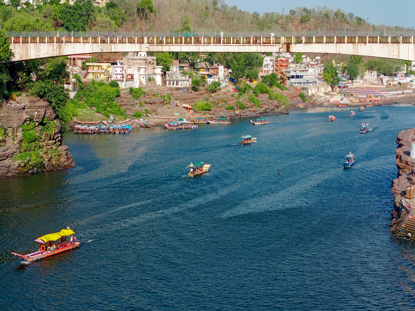A view of the Narmada River (Photo/ANI) A view of the Narmada River (Photo/ANI)