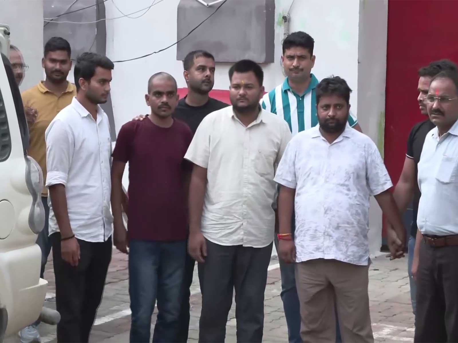Three accused being taken from Ayodhya District Jail (Photo/ANI) Three accused being taken from Ayodhya District Jail (Photo/ANI)