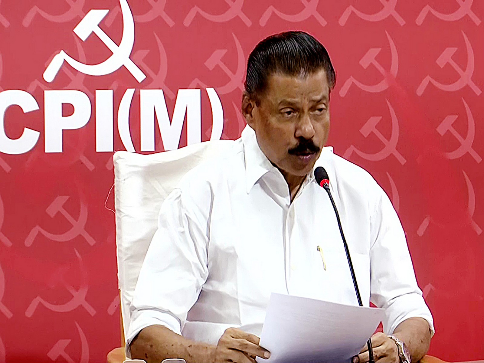 CPI(M)'s Kerala State Secretary MV Govindan(File Photo/ANI) CPI(M)'s Kerala State Secretary MV Govindan(File Photo/ANI)