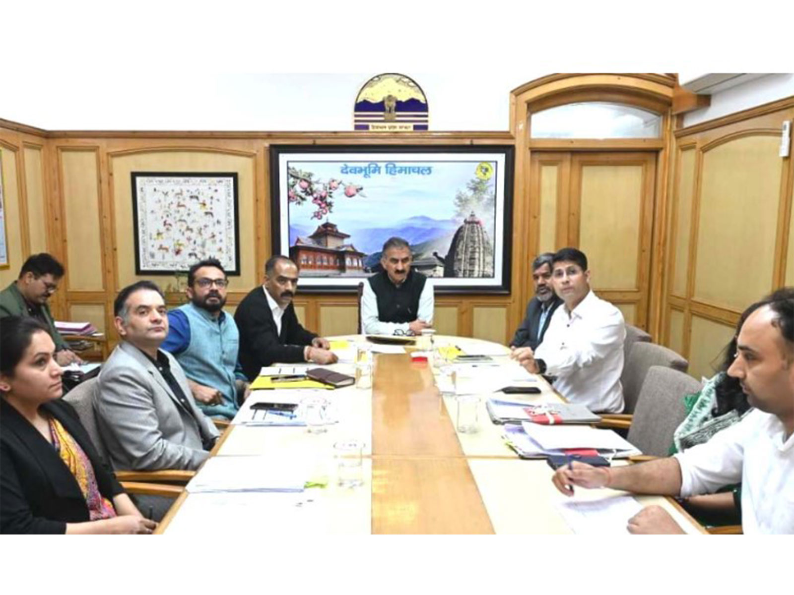 CM Sukhvinder Singh Sukhu at a meeting (Photo/@SukhuSukhvinder)