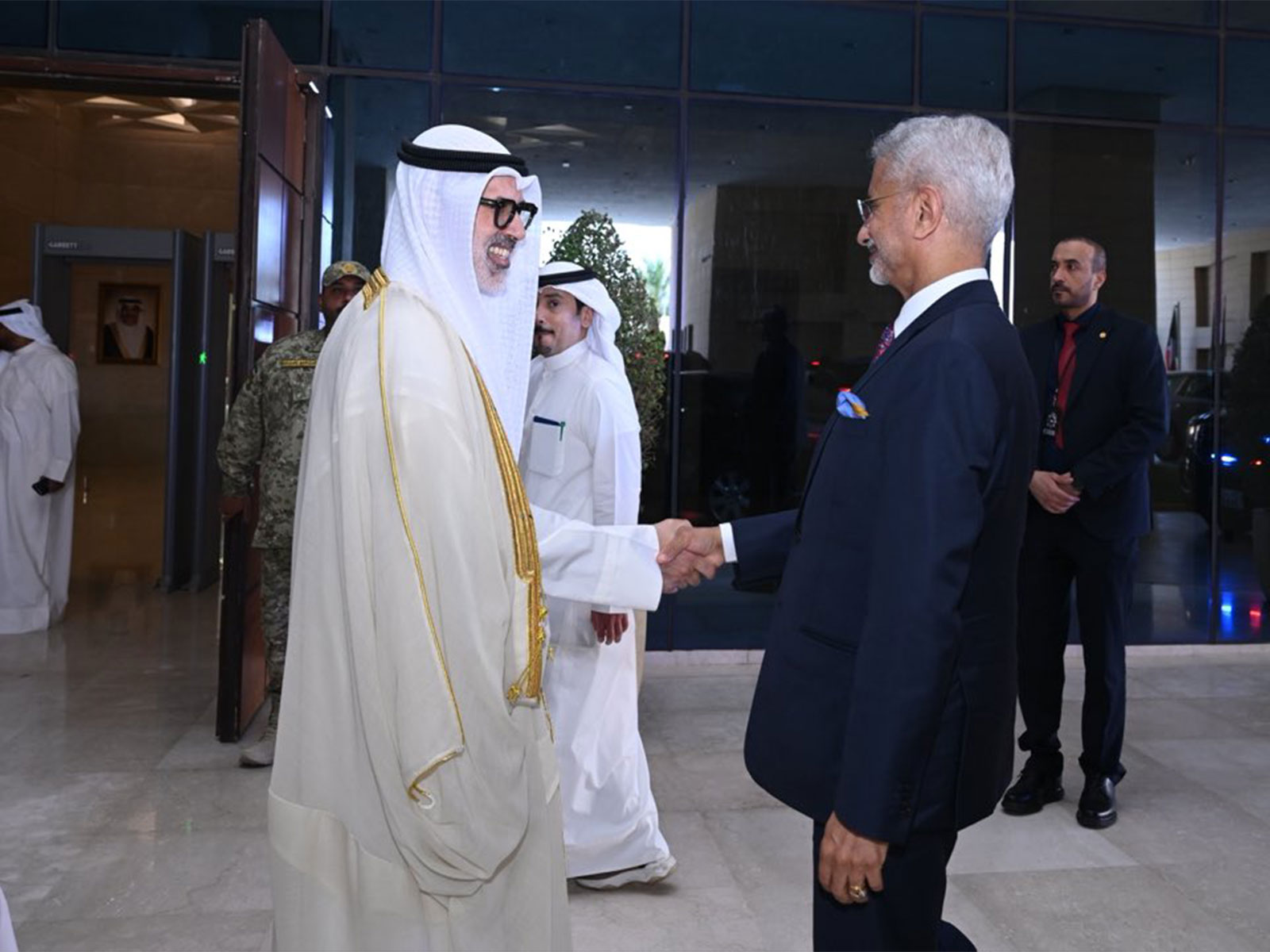 External Affairs Minister S Jaishankar with Kuwait's Foreign Minister Sabah Al-Khaled Al-Sabah (Photo/X@DrSJaishankar) External Affairs Minister S Jaishankar with Kuwait's Foreign Minister Sabah Al-Khaled Al-Sabah (Photo/X@DrSJaishankar)
