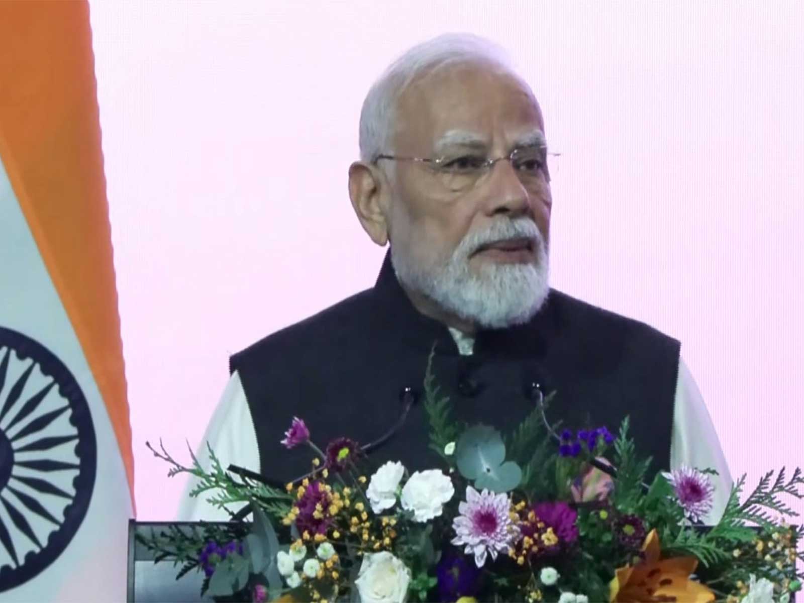 PM Modi at the India-Australia CEO Forum and Economic Roadmap Business Reception in Melbourne (Photo/ANI/DD)