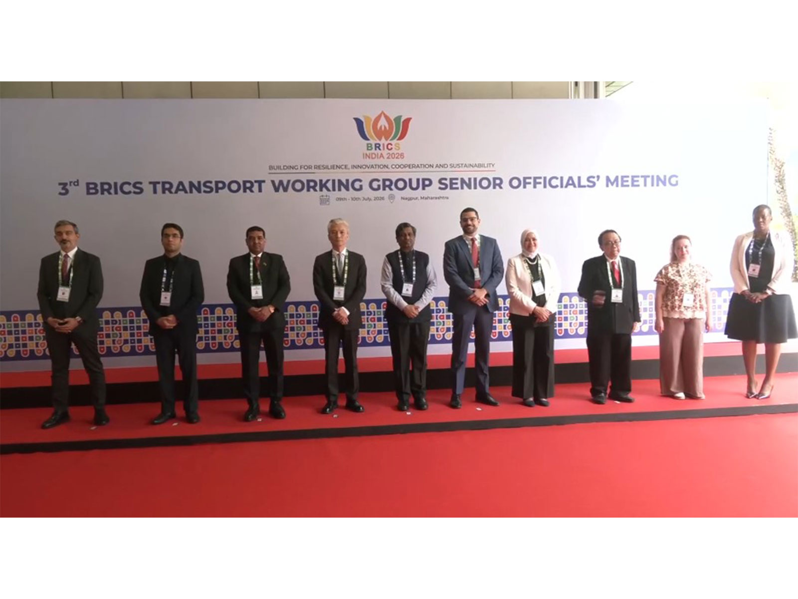 Senior officials and delegates at 3rd BRICS Transport Working Group meeting (Photo/ANI)