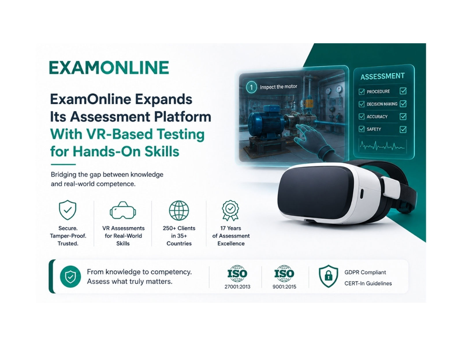 ExamOnline Expands Its Assessment Platform With VR-Based Testing for Hands-On Skills ExamOnline Expands Its Assessment Platform With VR-Based Testing for Hands-On Skills