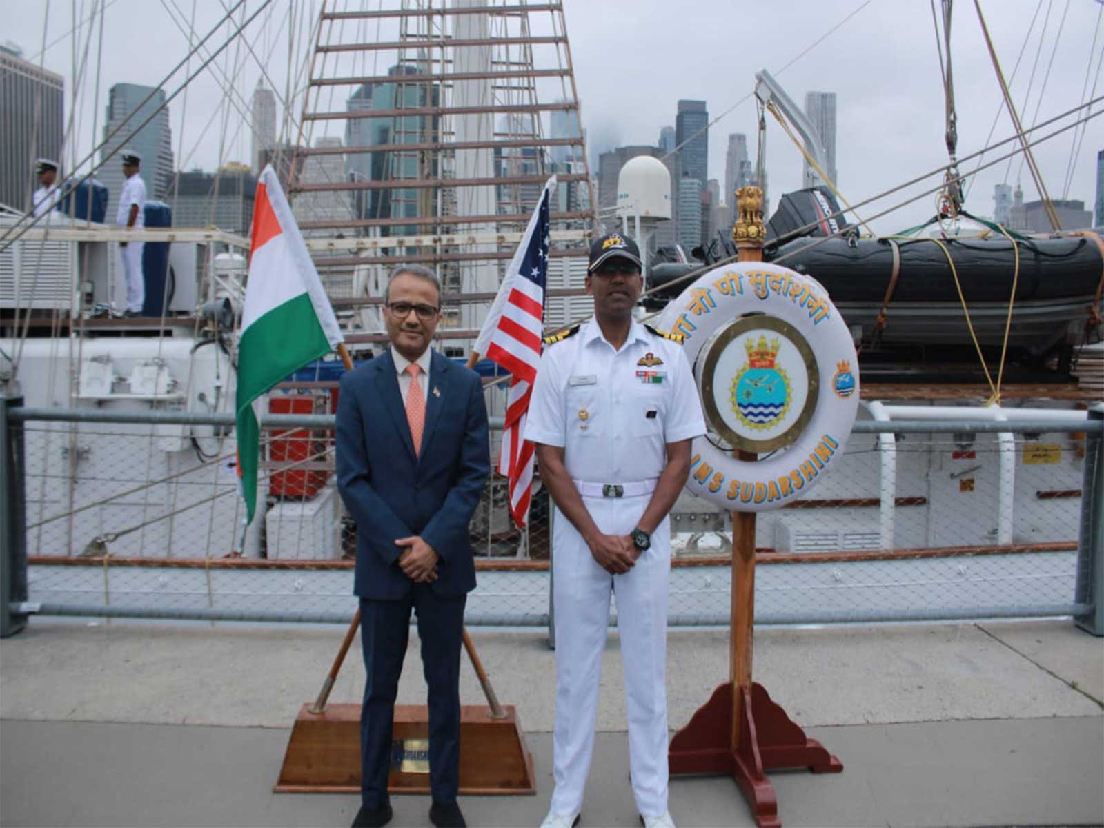 INS Sudarshini concludes port call at New York (Photo/Defence Ministry) INS Sudarshini concludes port call at New York (Photo/Defence Ministry)