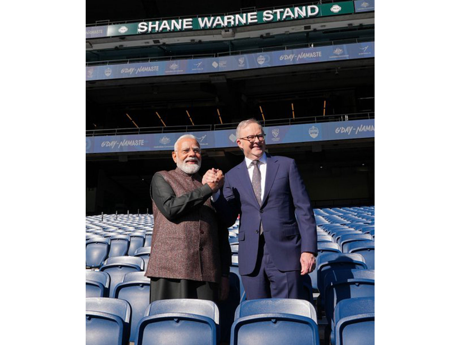 Prime Minister Narendra Modi visits the Melbourne Cricket Ground (MCG) with Australian Prime Minister Anthony Albanese during his visit to Australia. (Photo: X/@AlboMP) Prime Minister Narendra Modi visits the Melbourne Cricket Ground (MCG) with Australian Prime Minister Anthony Albanese during his visit to Australia. (Photo: X/@AlboMP)