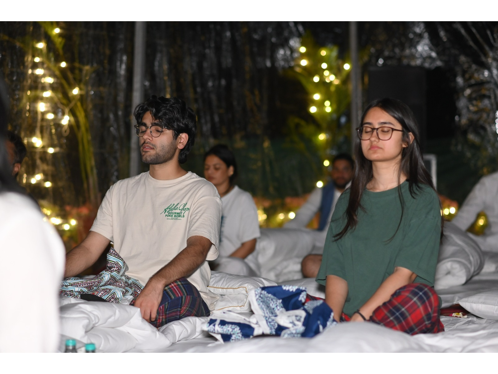 Participants immersed themselves in a full night of Sound healing