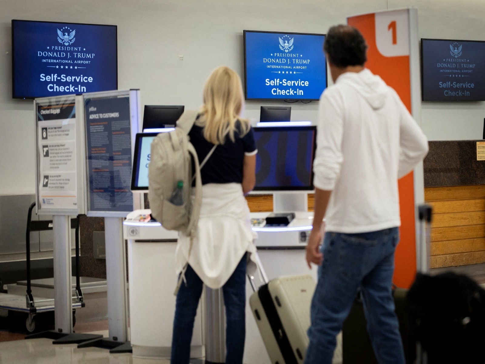 Visual from the Palm Beach International Airport, now renamed to President Donald J Trump International AIrport (Photo/Reuters)