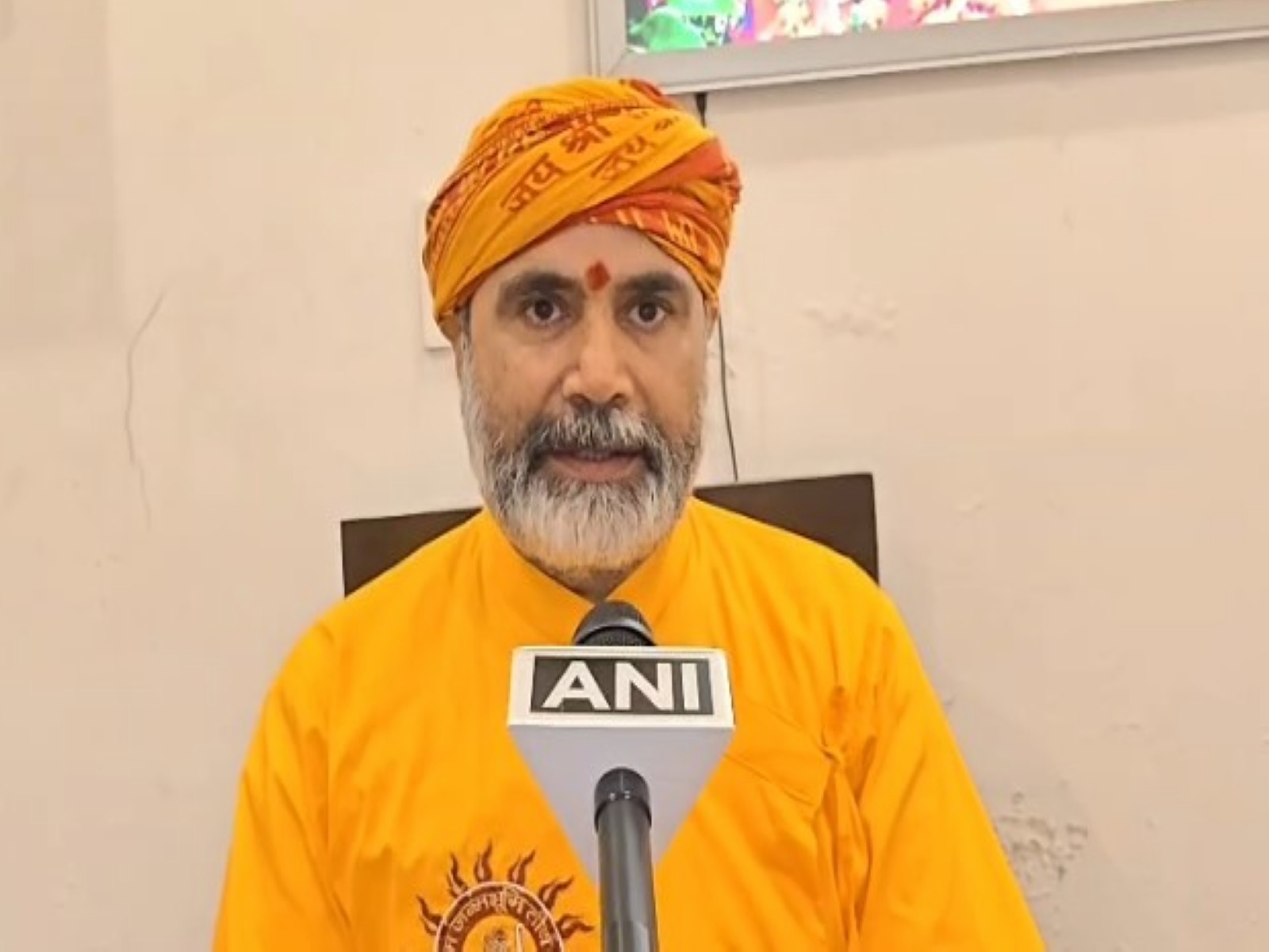 Shri Ram Lallaโs priest Santosh Tiwari (Photo/ANI) Shri Ram Lallaโs priest Santosh Tiwari (Photo/ANI)