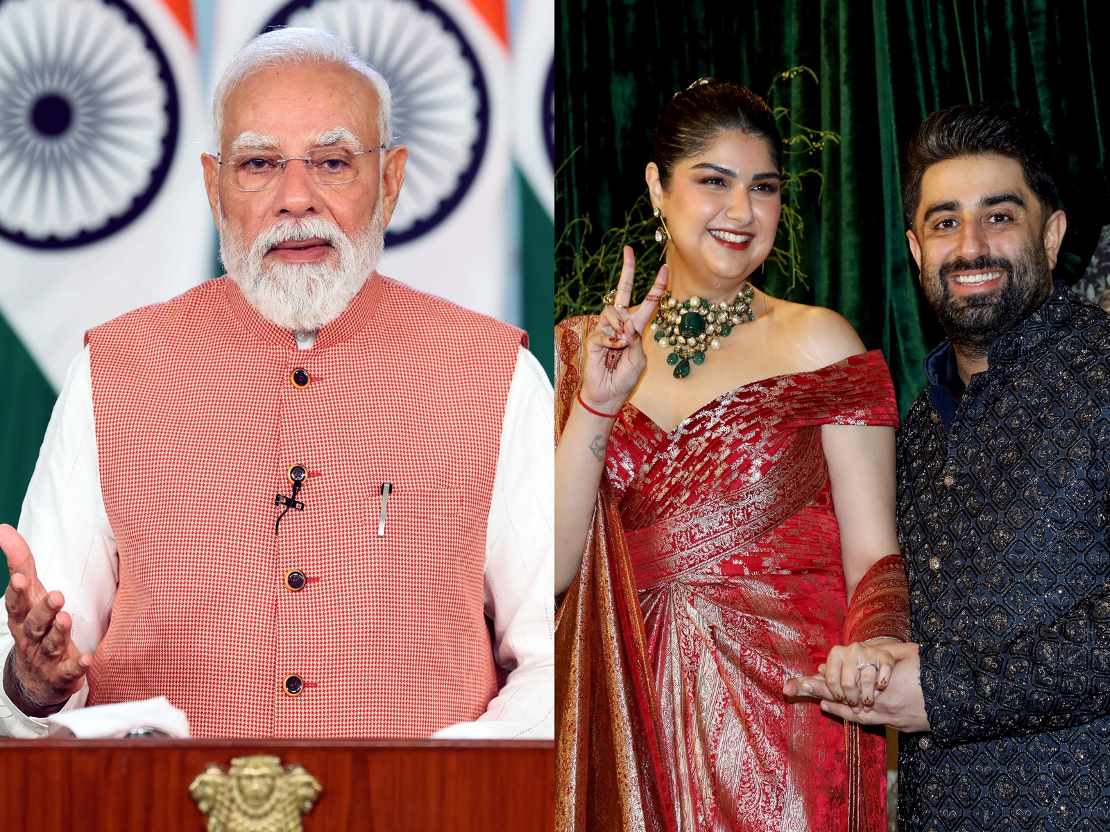 PM Modi congratulates Anshula Kapoor, Rohan Thakkar (File photo/ANI) PM Modi congratulates Anshula Kapoor, Rohan Thakkar (File photo/ANI)