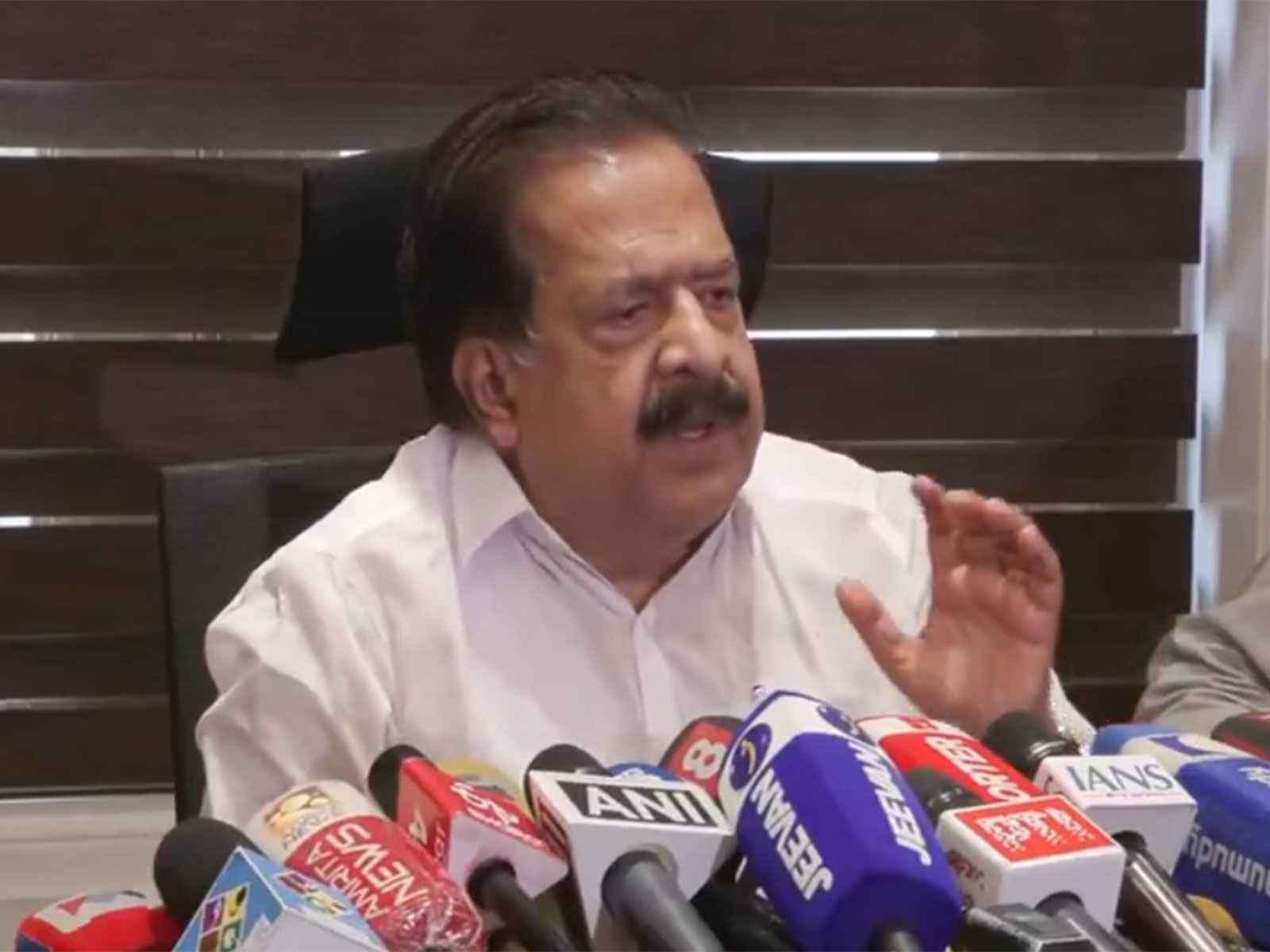 Keralam Home Minister Ramesh Chennithala (Photo/ANI)