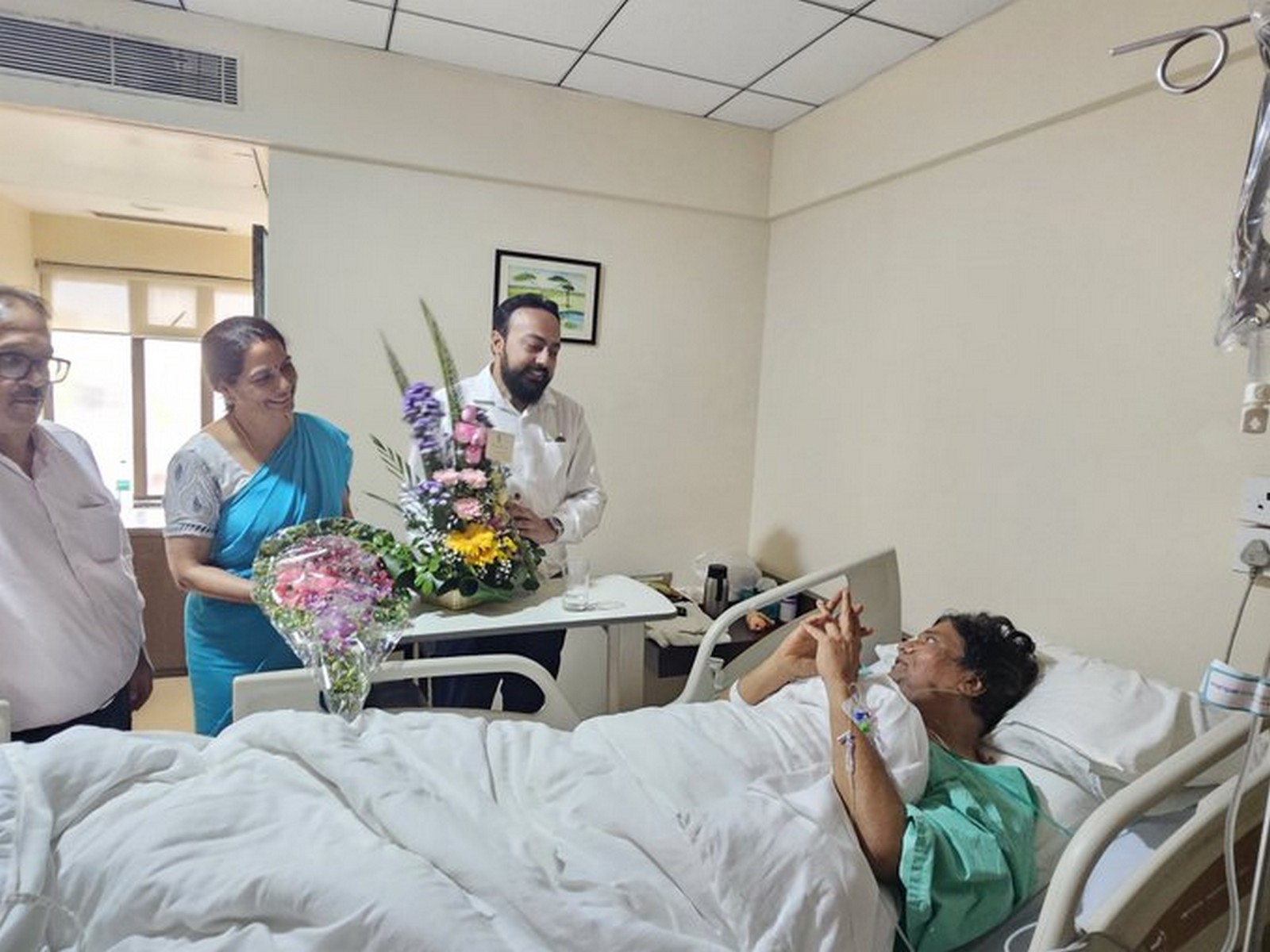 West Bengal Minister Indranil Khan visits actor Rajesh Sharma (Photo/X@IndranilKhan)